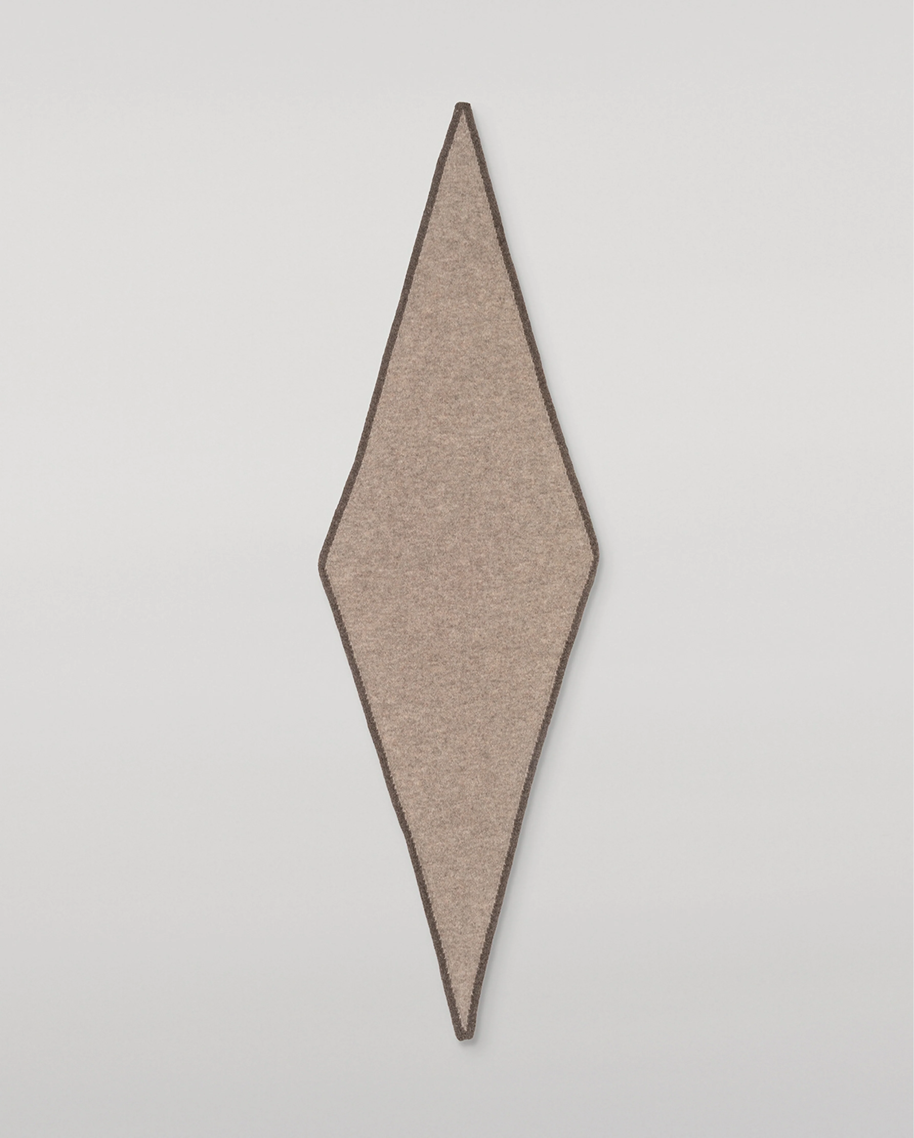 Anya Brown Diamond Cashmere Necktie - Image 2
