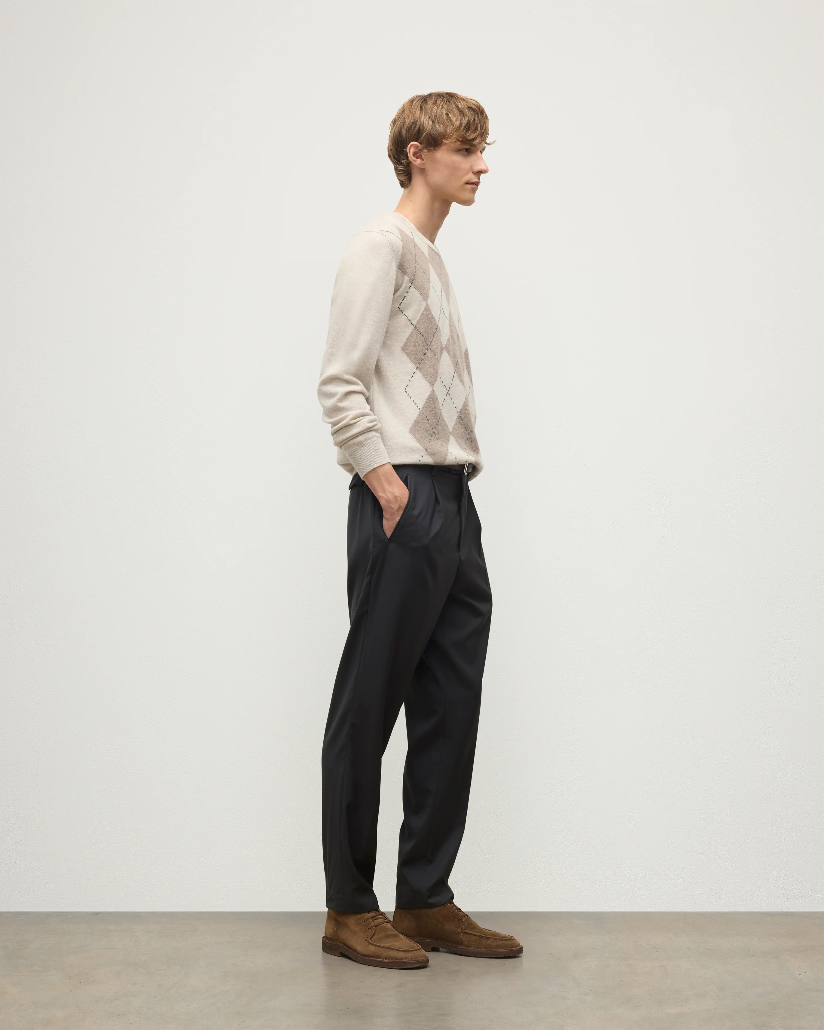 Argyll Natural Cashmere Jumper - Image 3