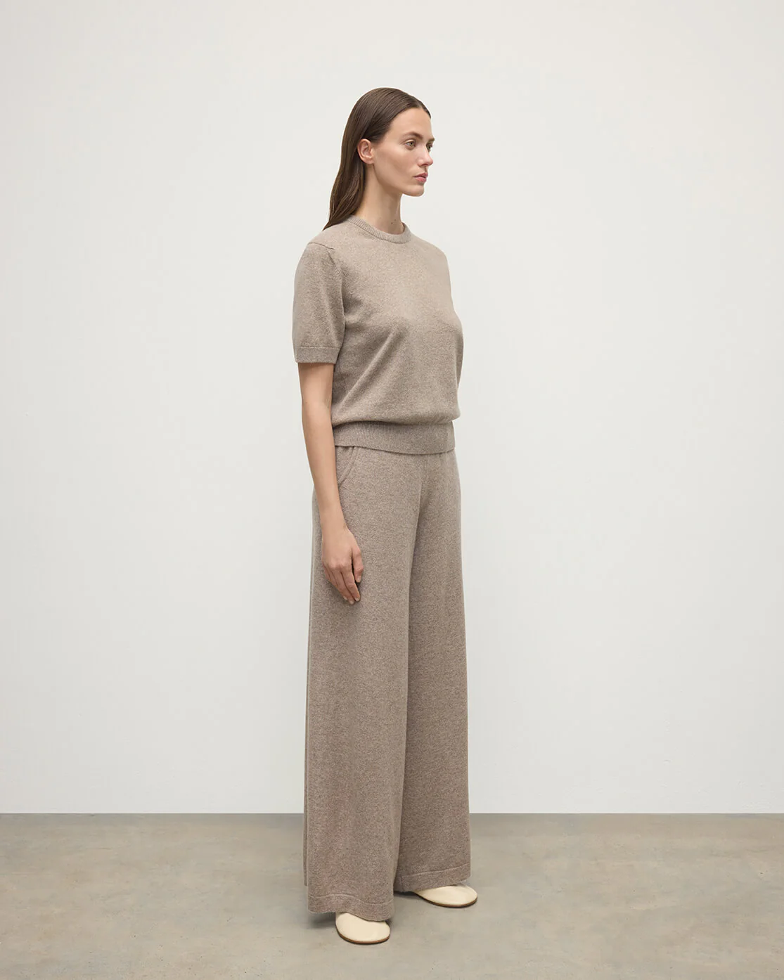 Light Brown Cashmere Trousers - Image 3