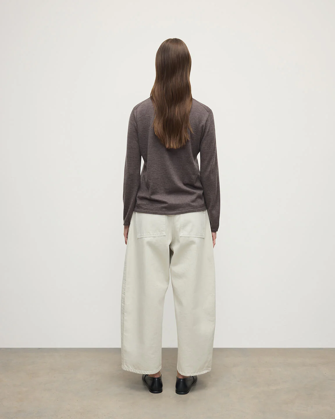 Superfine Cashmere Brown Jumper - Image 4