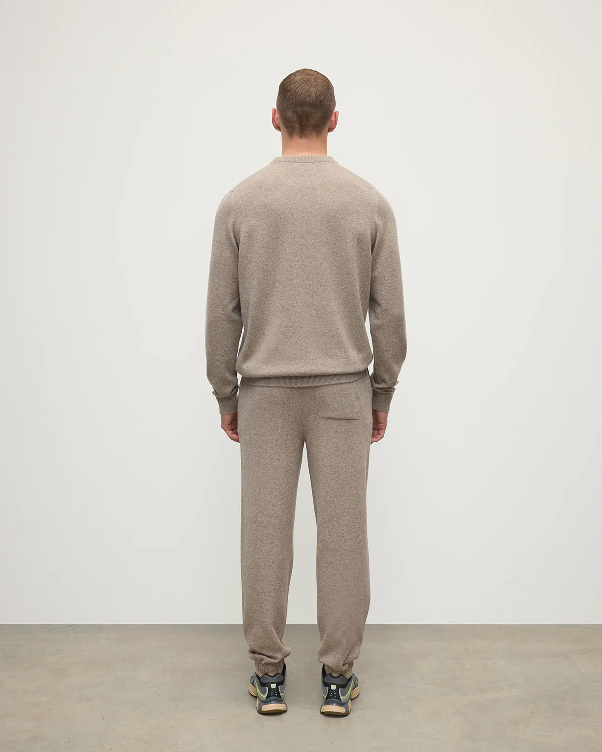 Kirk Light Brown Cashmere Sweatpants - Image 4