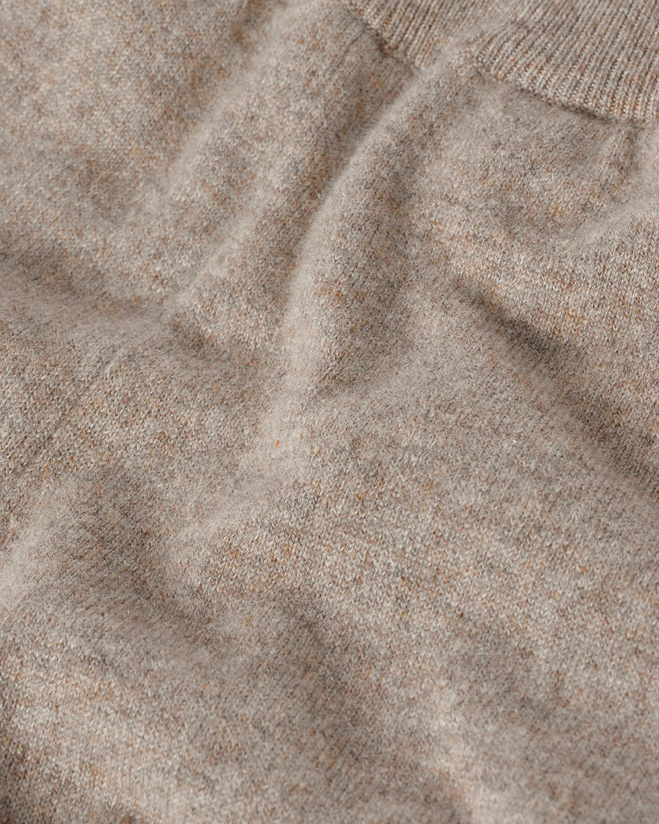 Wide Leg Brown Cashmere Trousers - Image 6