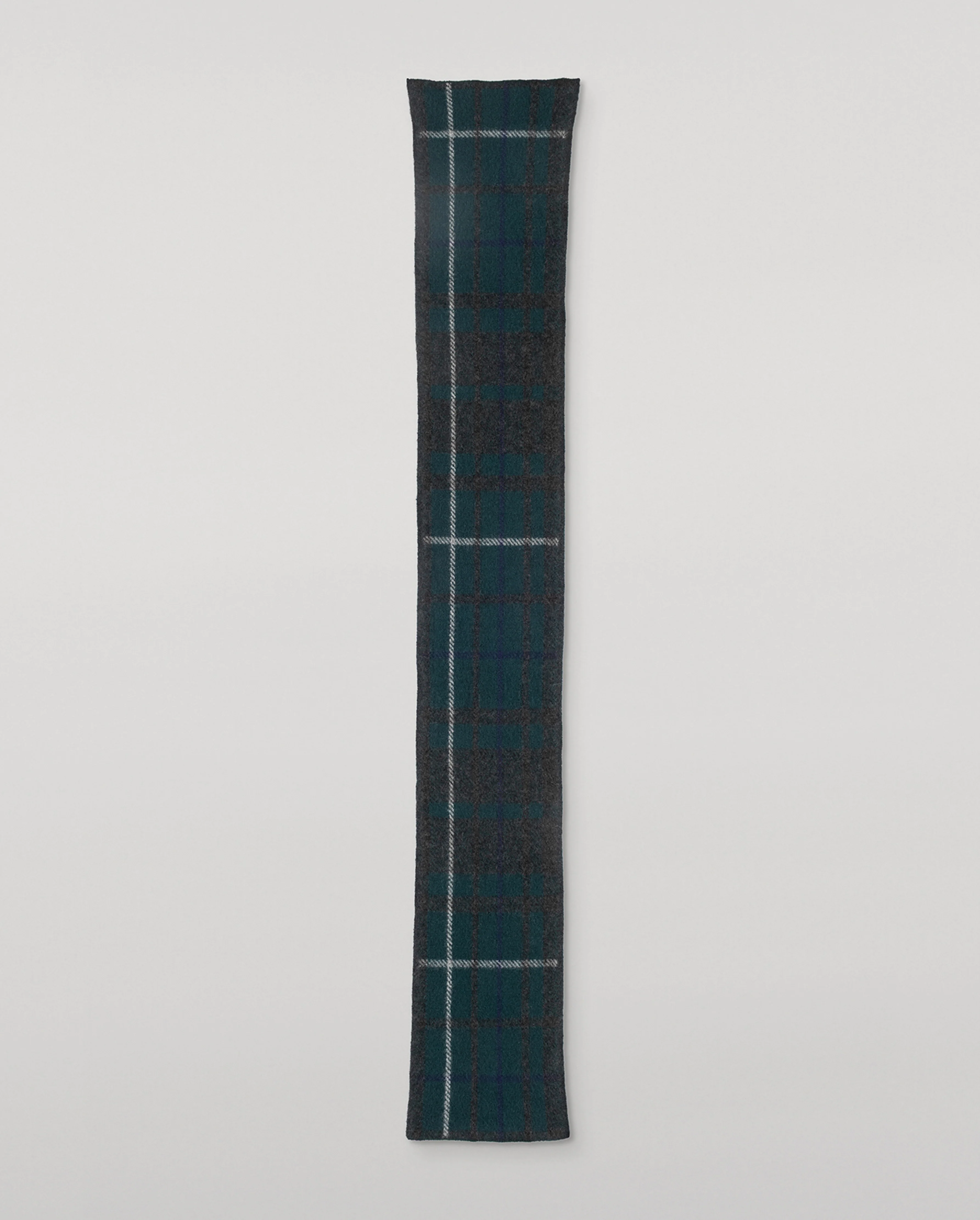 Baird Charcoal Brushed Cashmere-Silk Scarf - Image 3