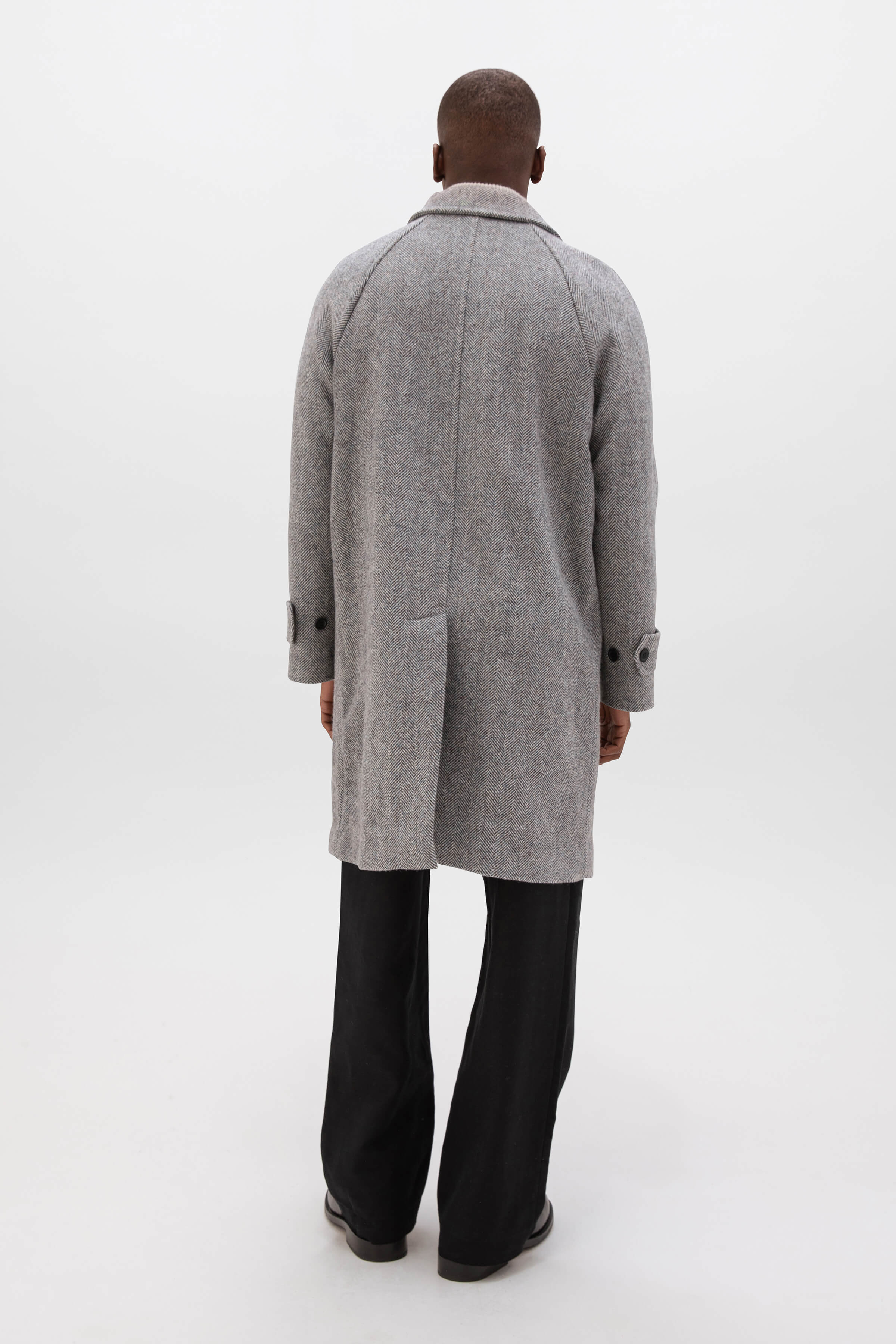 'The Balmacaan' Men's Coat | Storm - Image 3