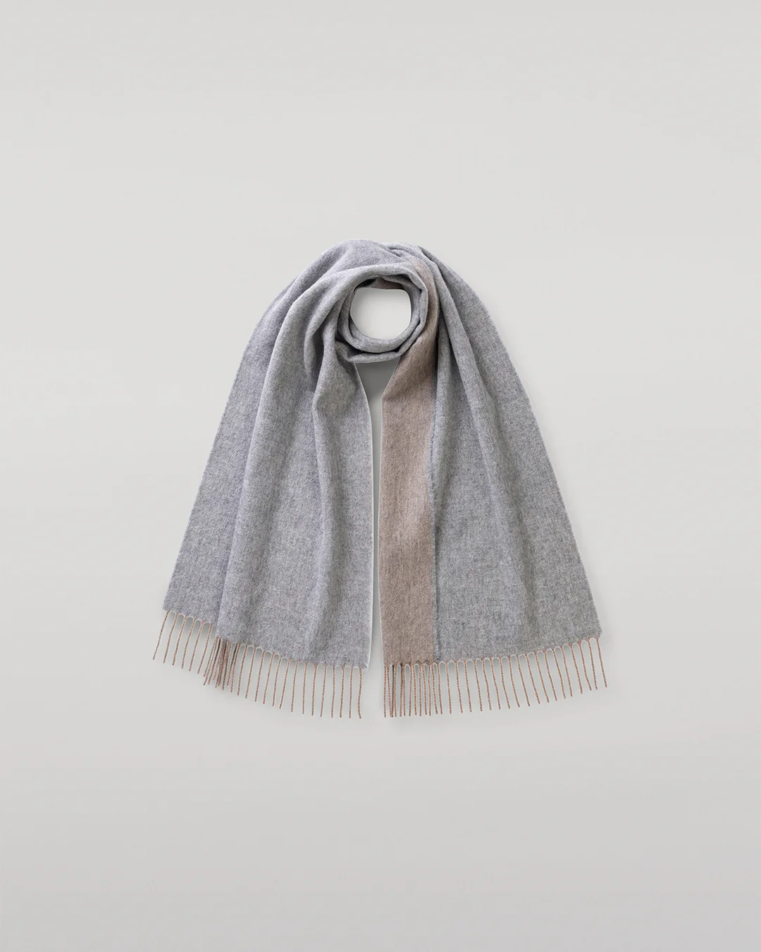 Bard Natural & Grey Cashmere Scarf