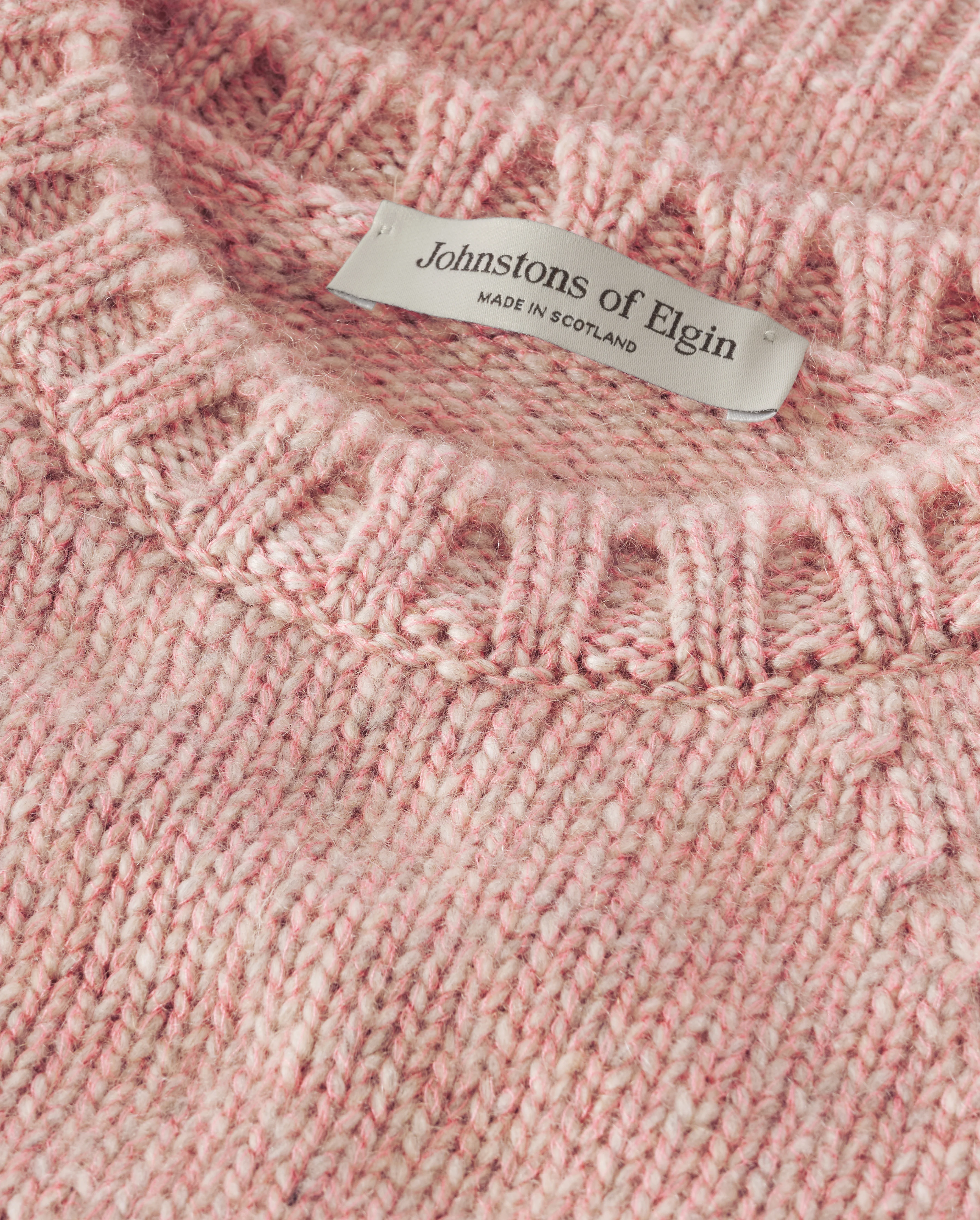 Bay Pink Marl Cashmere & Cotton Jumper - Image 7