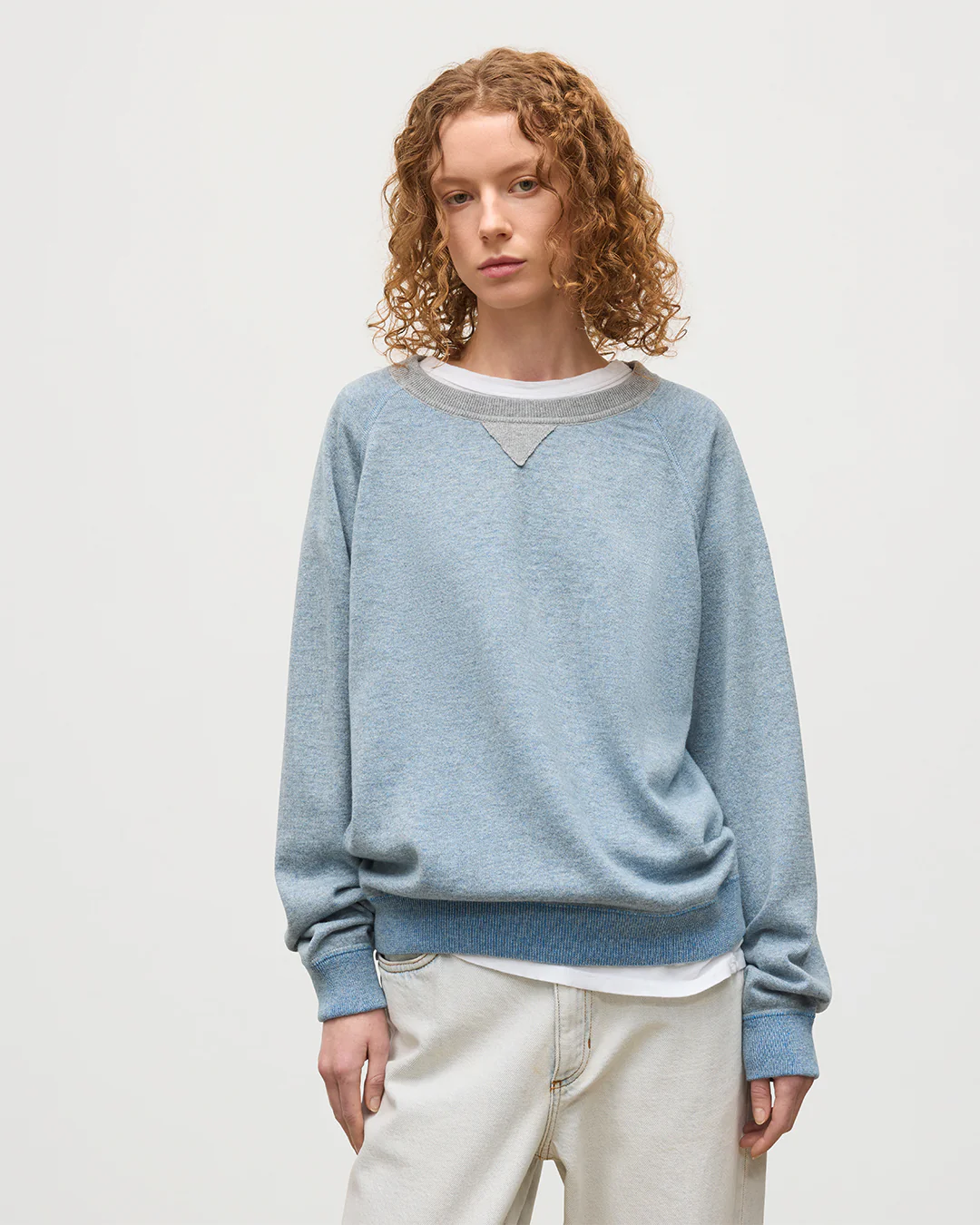 Beach Blue Cashmere Sweatshirt - Image 5