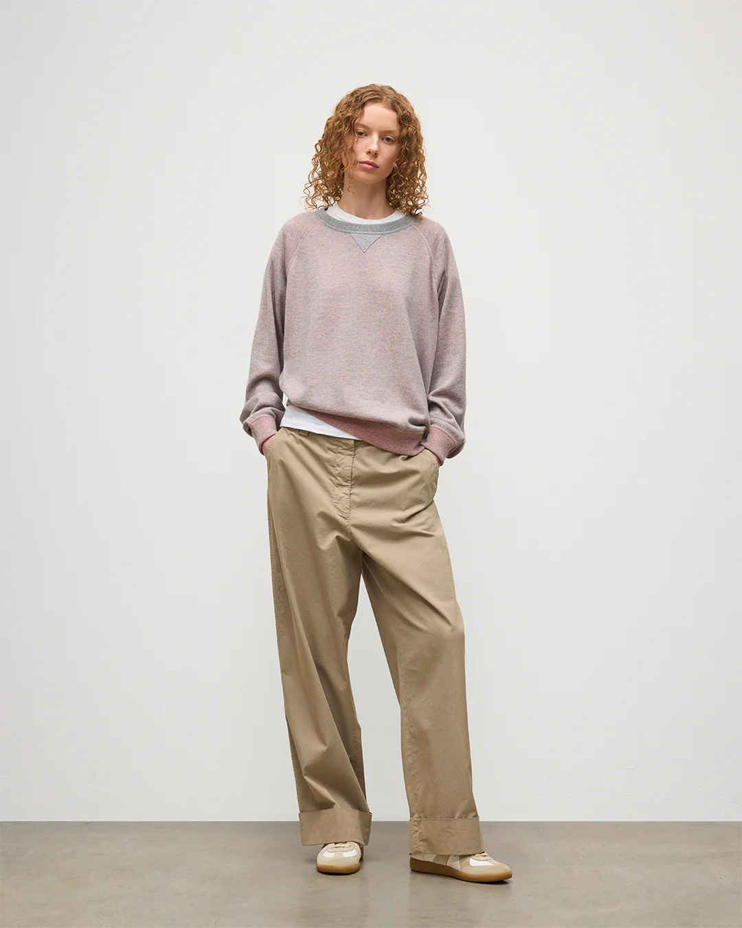 Beach Orange Cashmere Sweatshirt