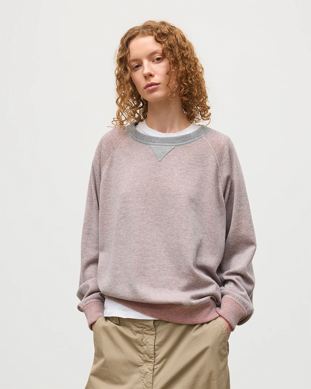 Beach Orange Cashmere Sweatshirt - Image 5