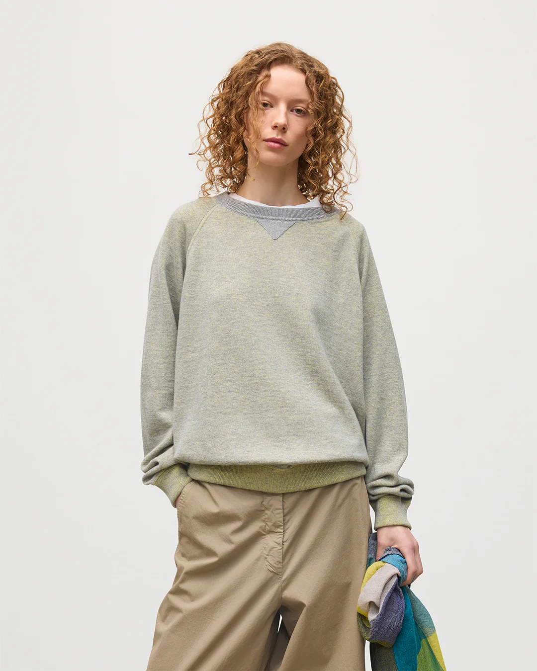 Beach Yellow Cashmere Sweatshirt - Image 5