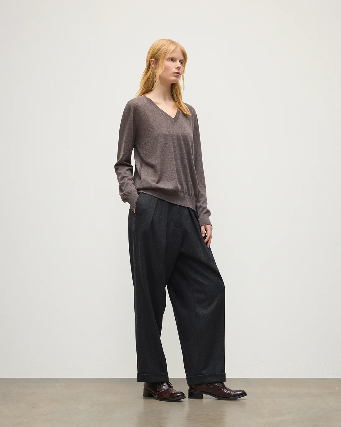 Beatrice Brown Superfine Cashmere Jumper - Image 3