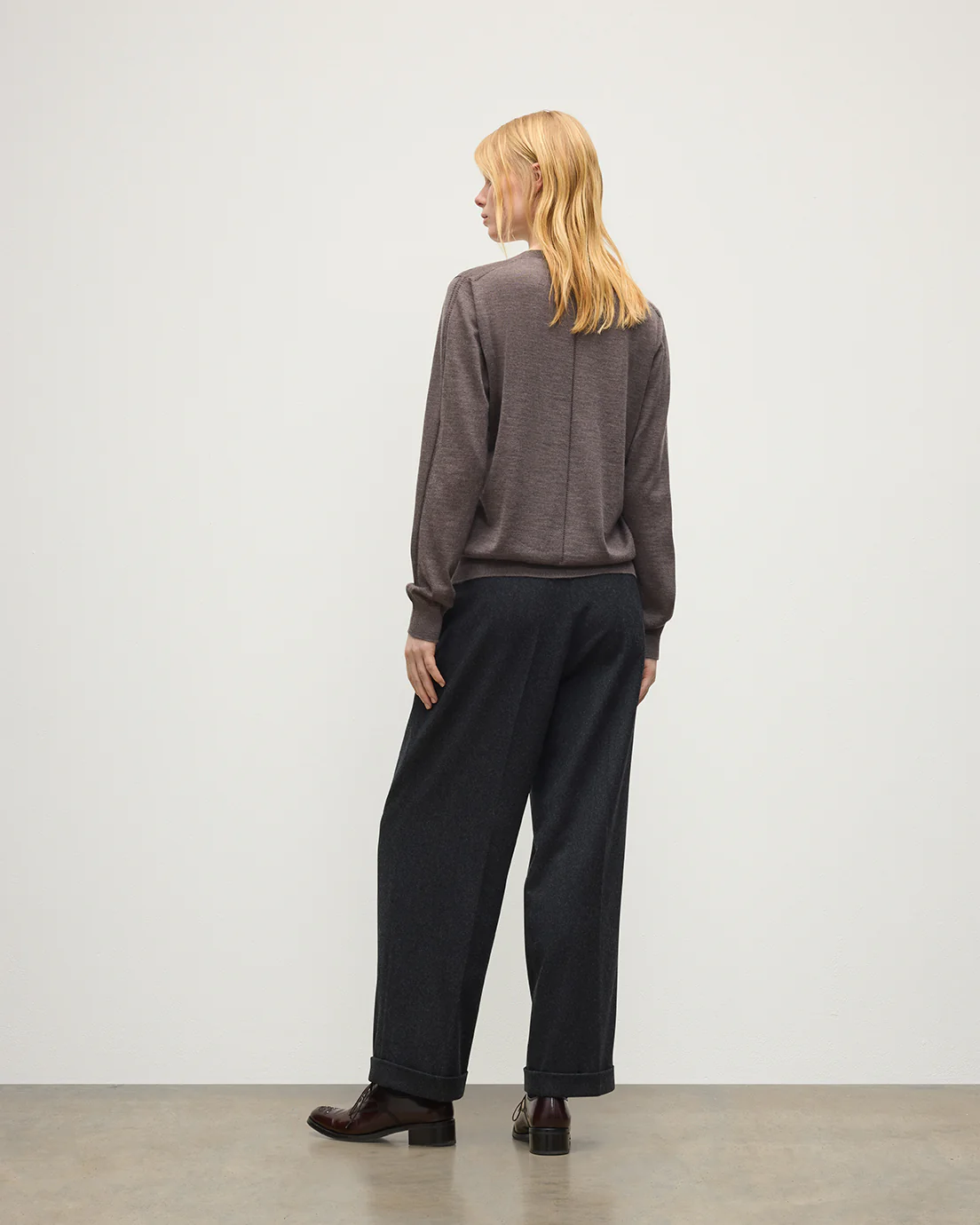Beatrice Brown Superfine Cashmere Jumper - Image 4