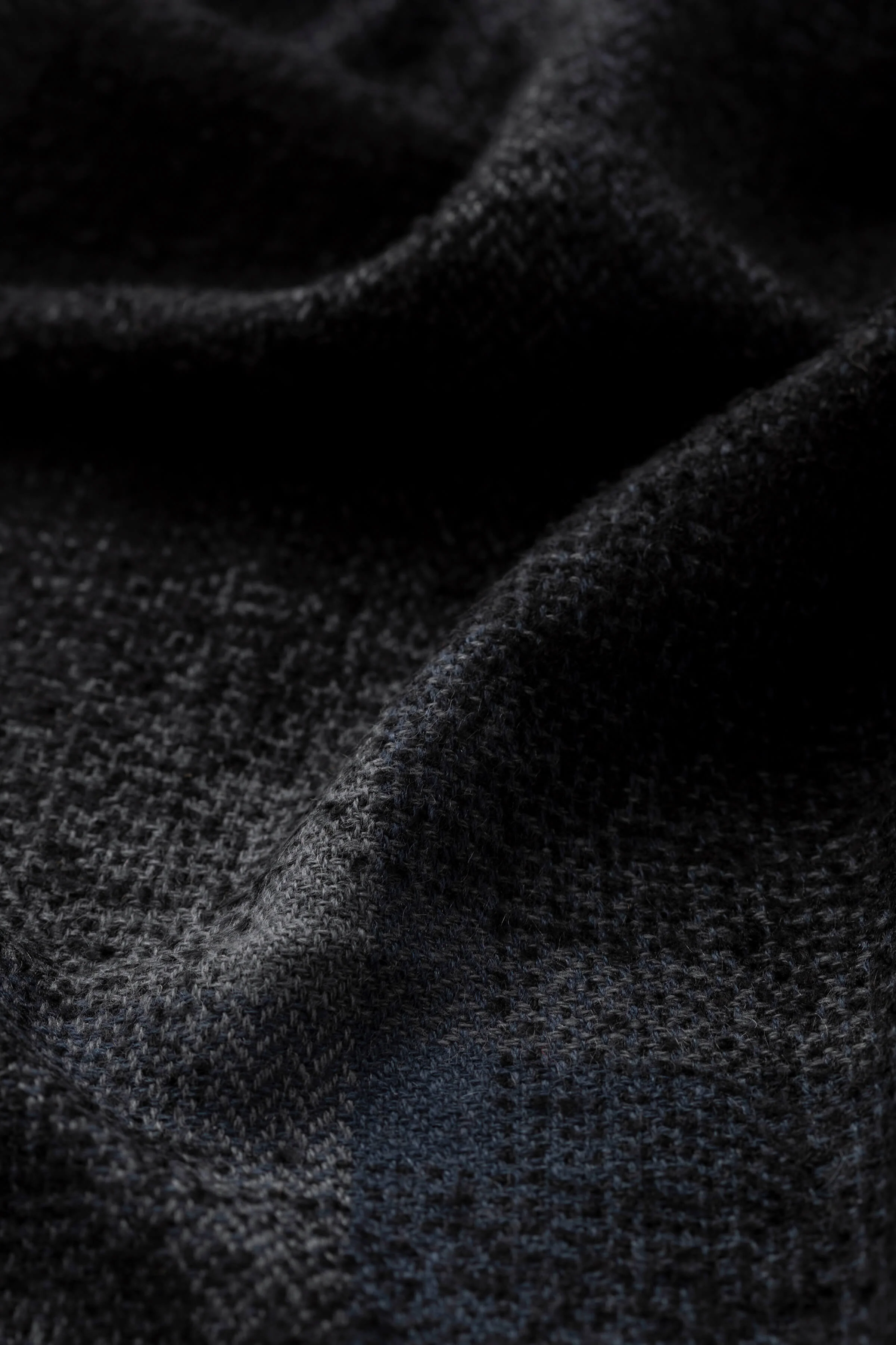 Blurred Bouclé Black Scarf - Image 2