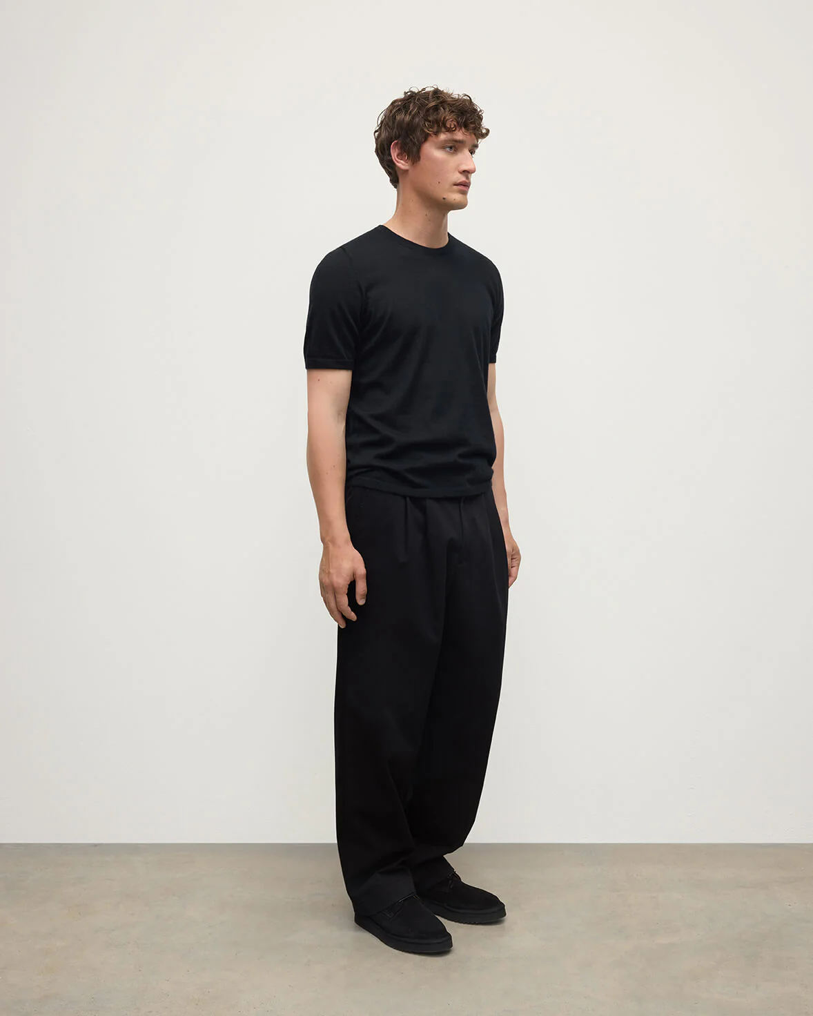 Boyd Black Superfine Cashmere T-Shirt - Image 3