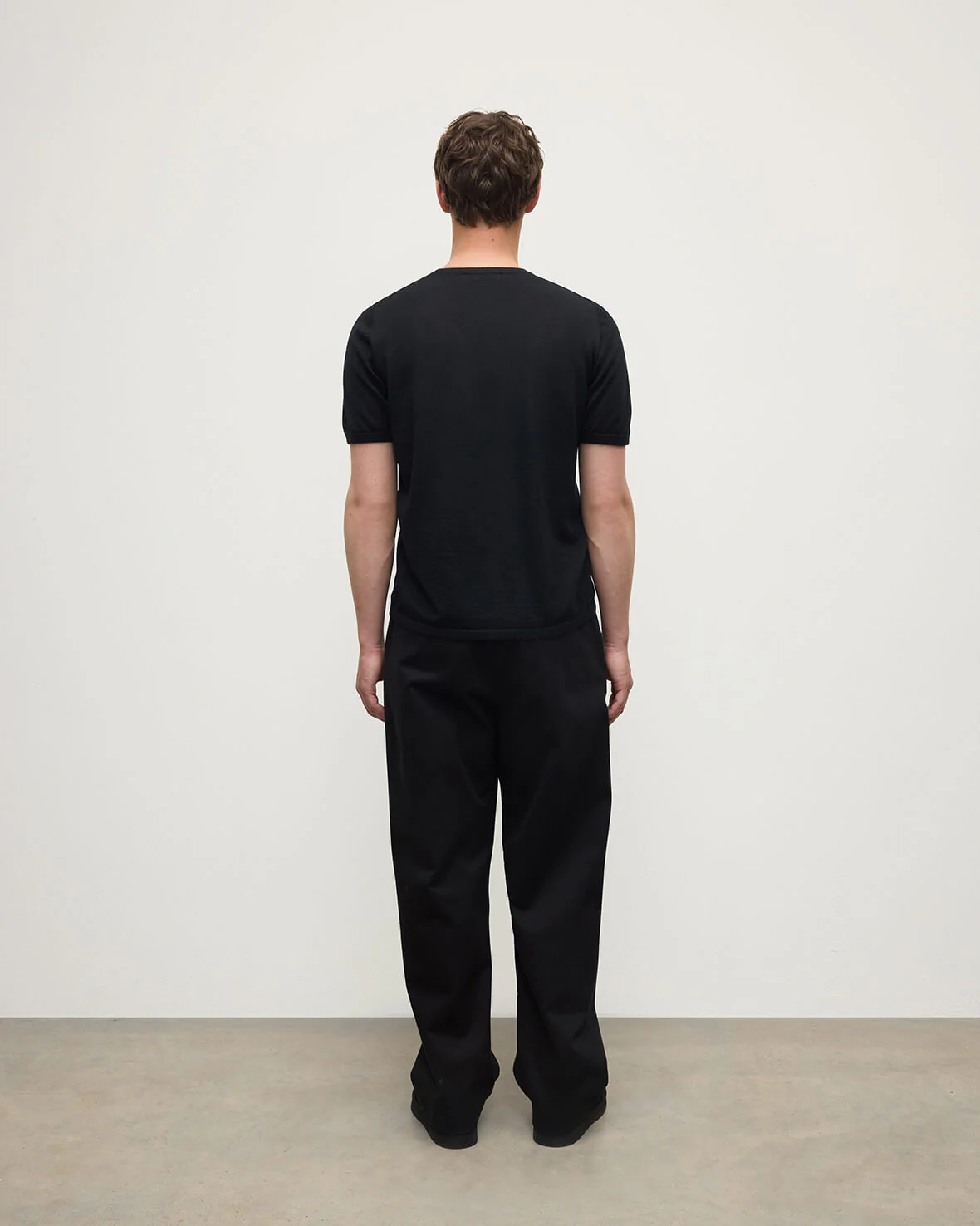 Boyd Black Superfine Cashmere T-Shirt - Image 4