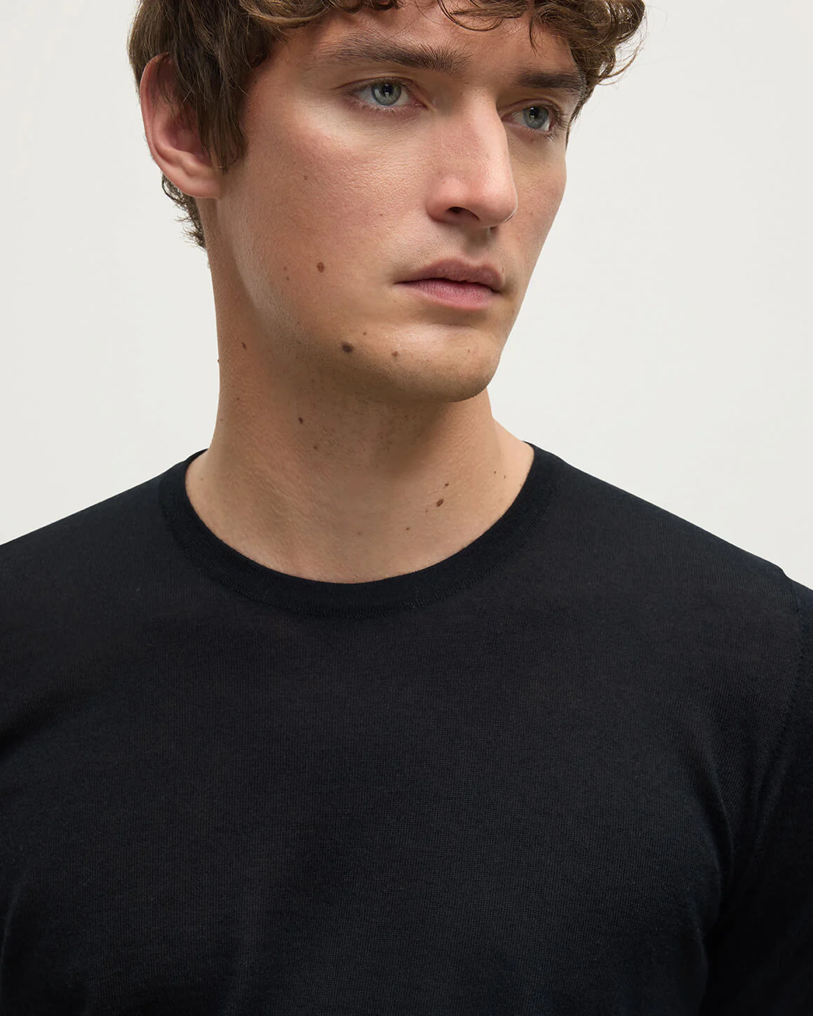 Boyd Black Superfine Cashmere T-Shirt - Image 5