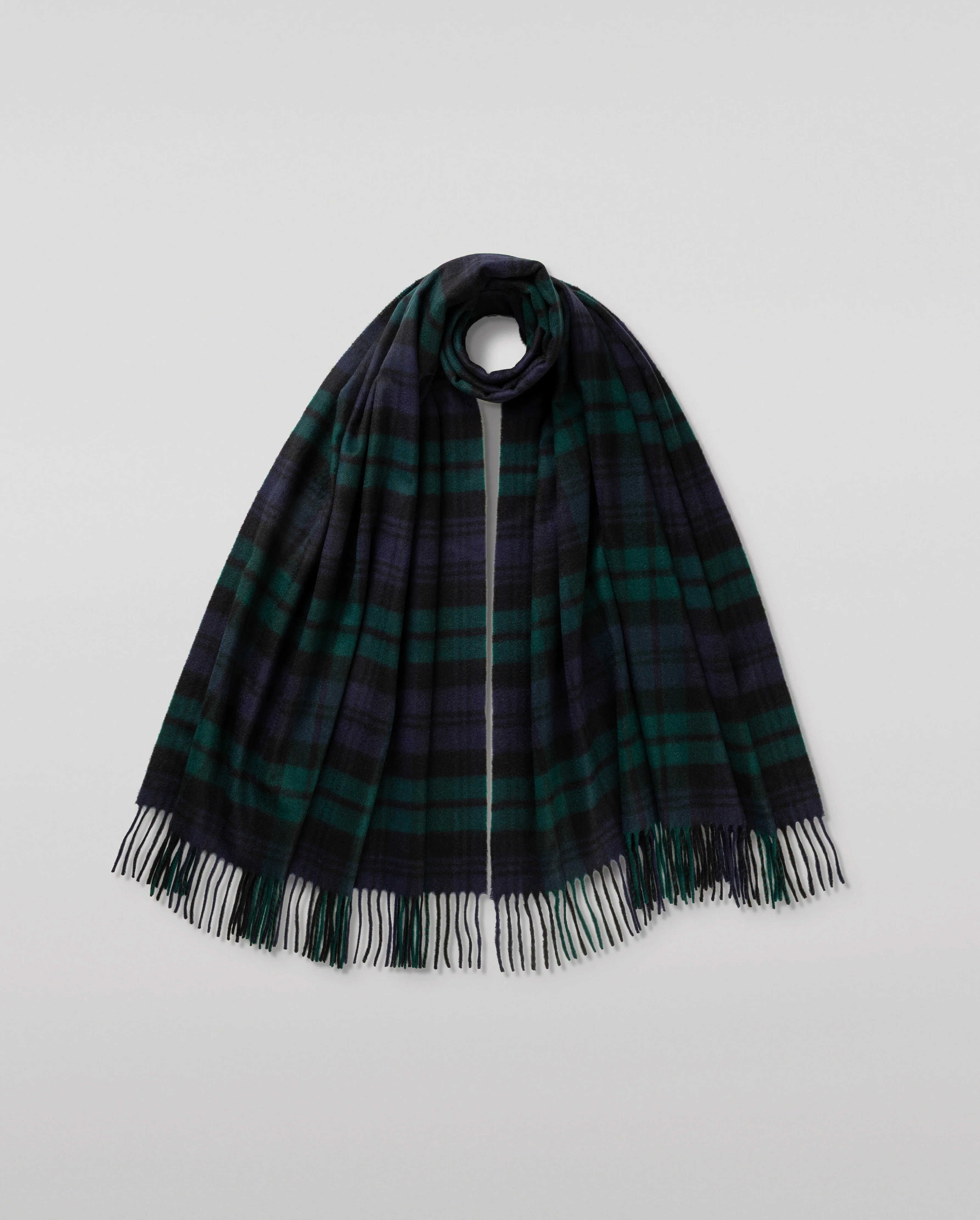 Black Watch Tartan Cashmere Stole
