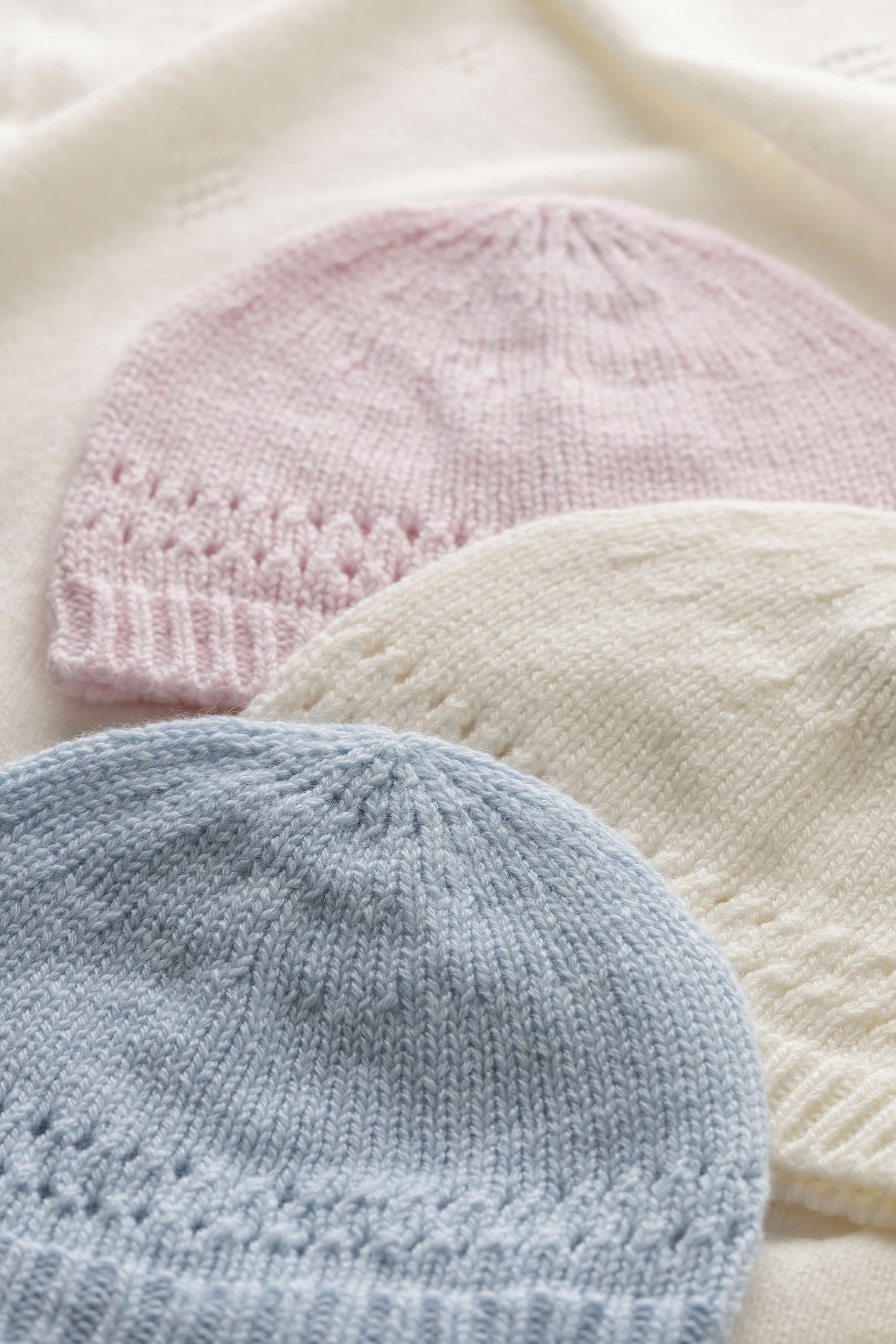 Blue Cashmere Baby Beanie - Image 3