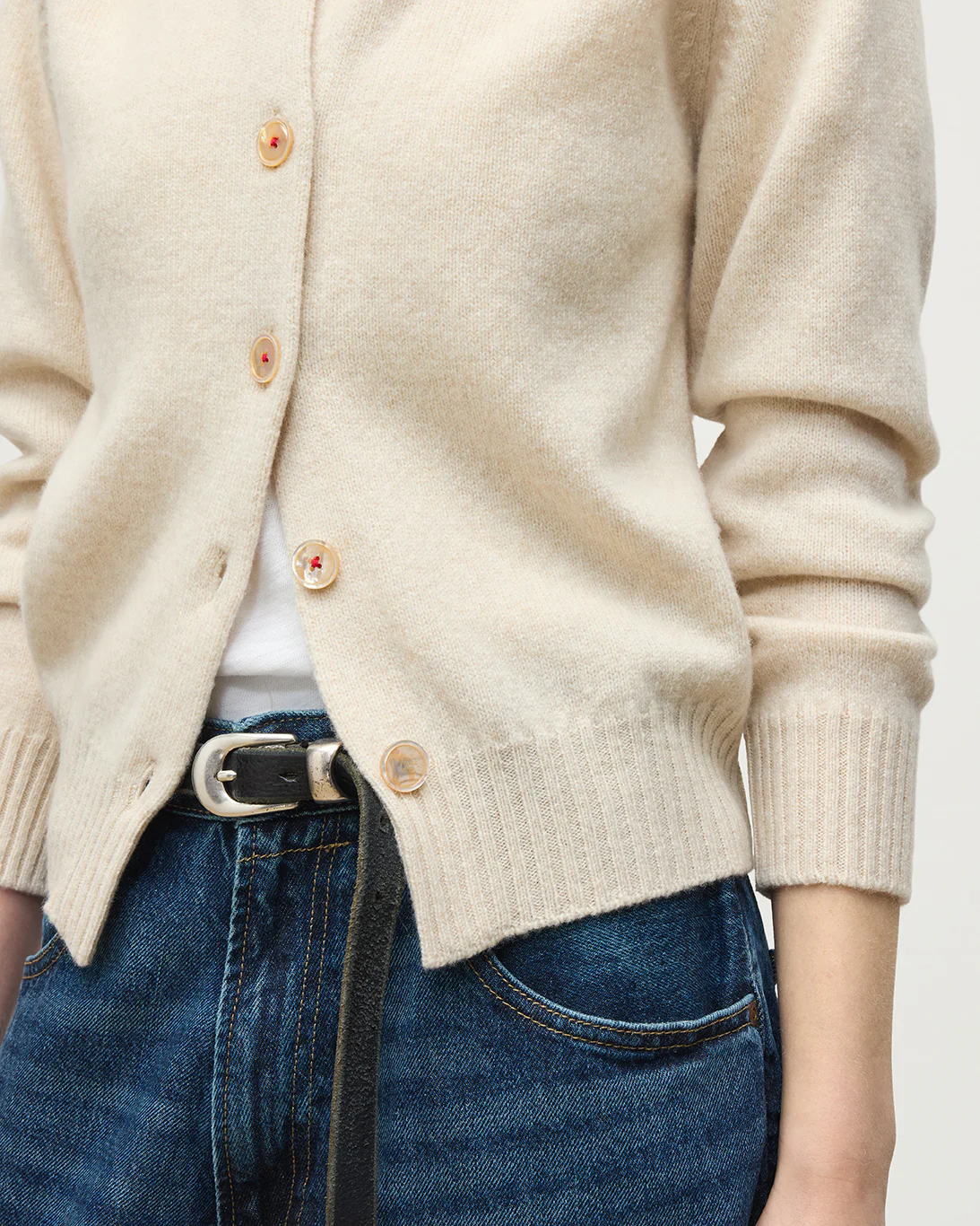 Blyth Natural Lambswool Cardigan - Image 6
