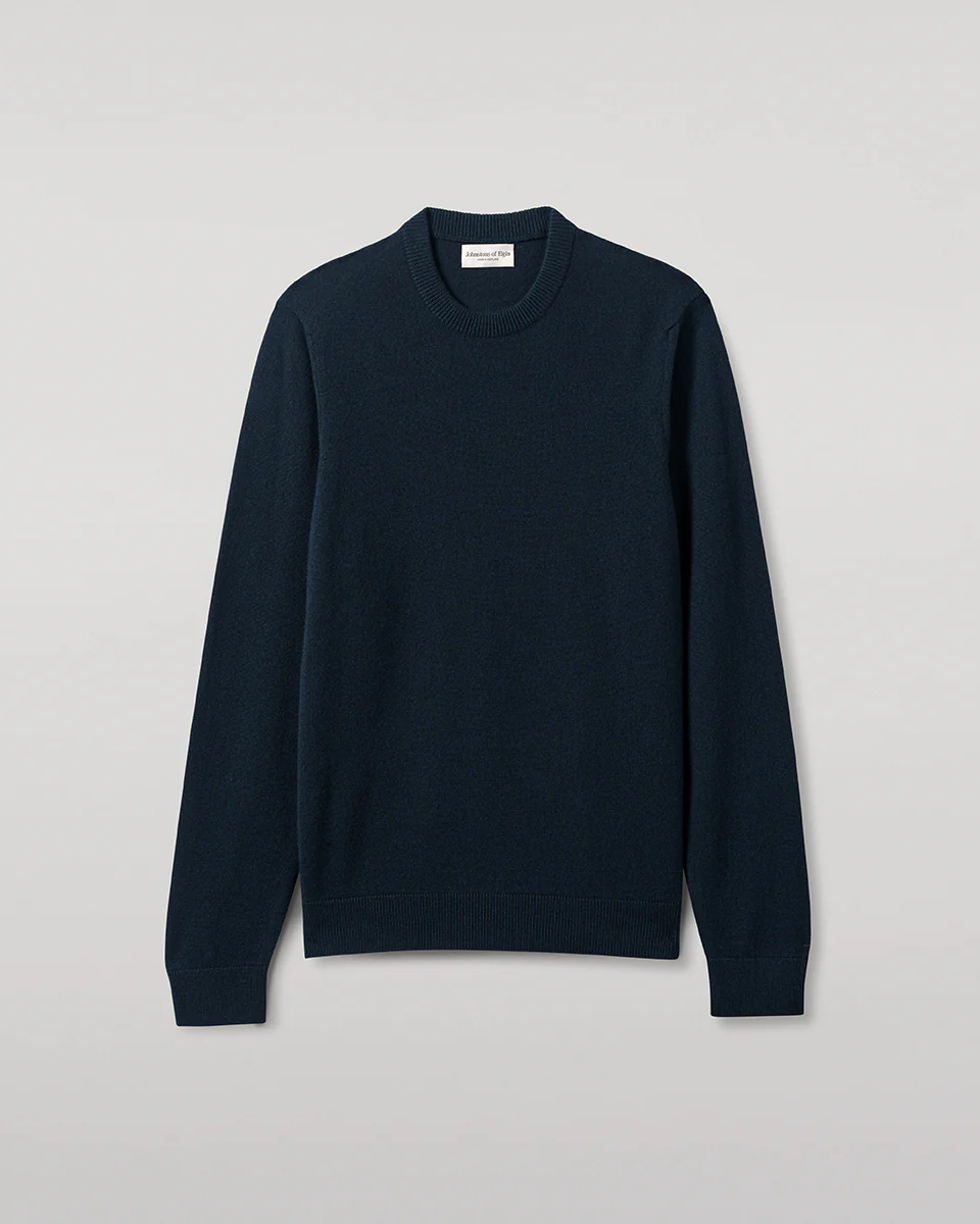 Rory Bottle Green Classic Cashmere Crew Jumper - Image 2
