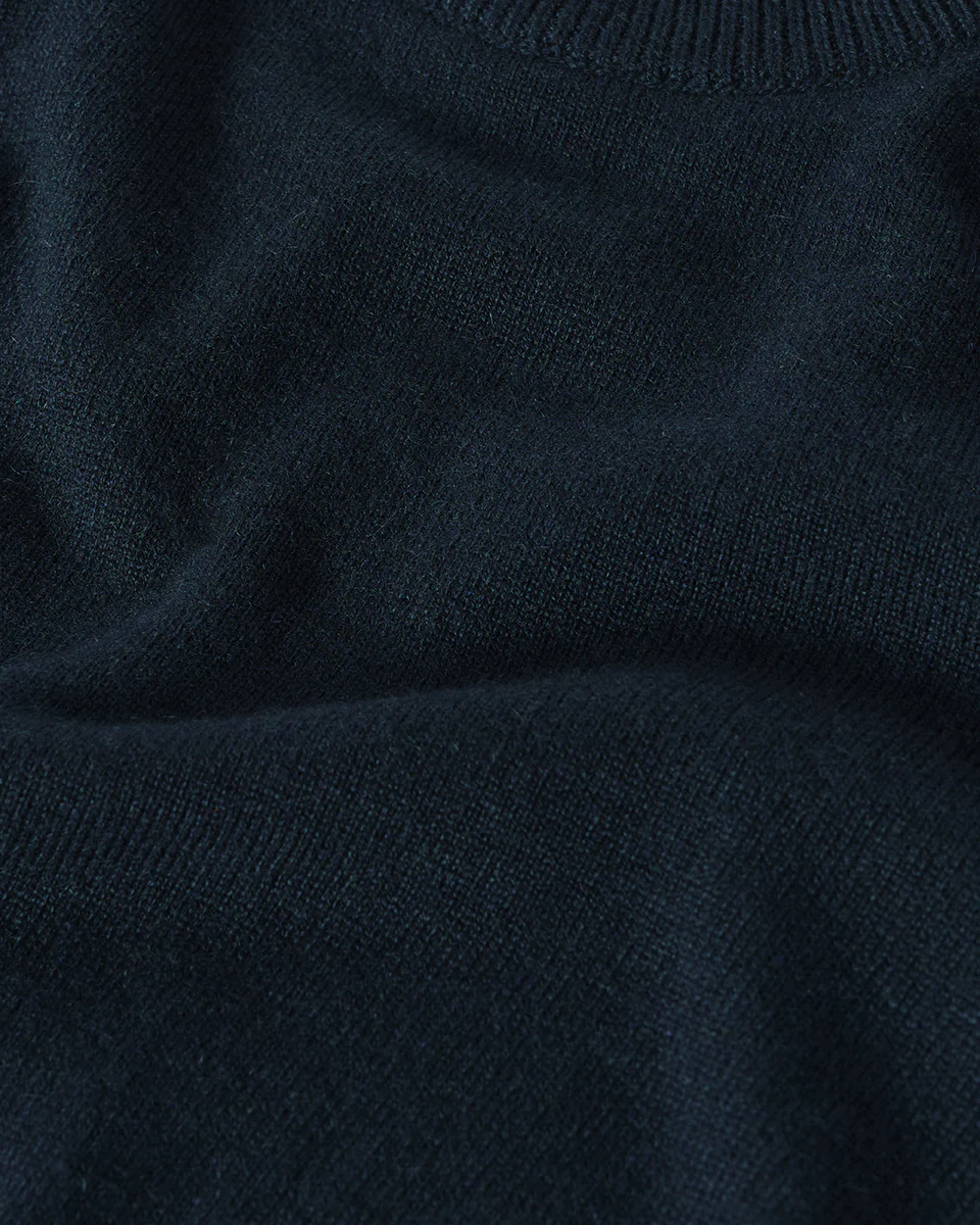 Rory Bottle Green Classic Cashmere Crew Jumper - Image 6