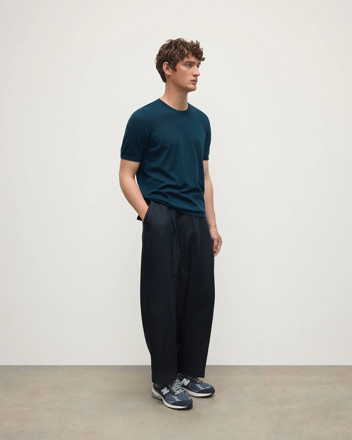 Boyd Bottle Green Superfine Cashmere T-Shirt - Image 3