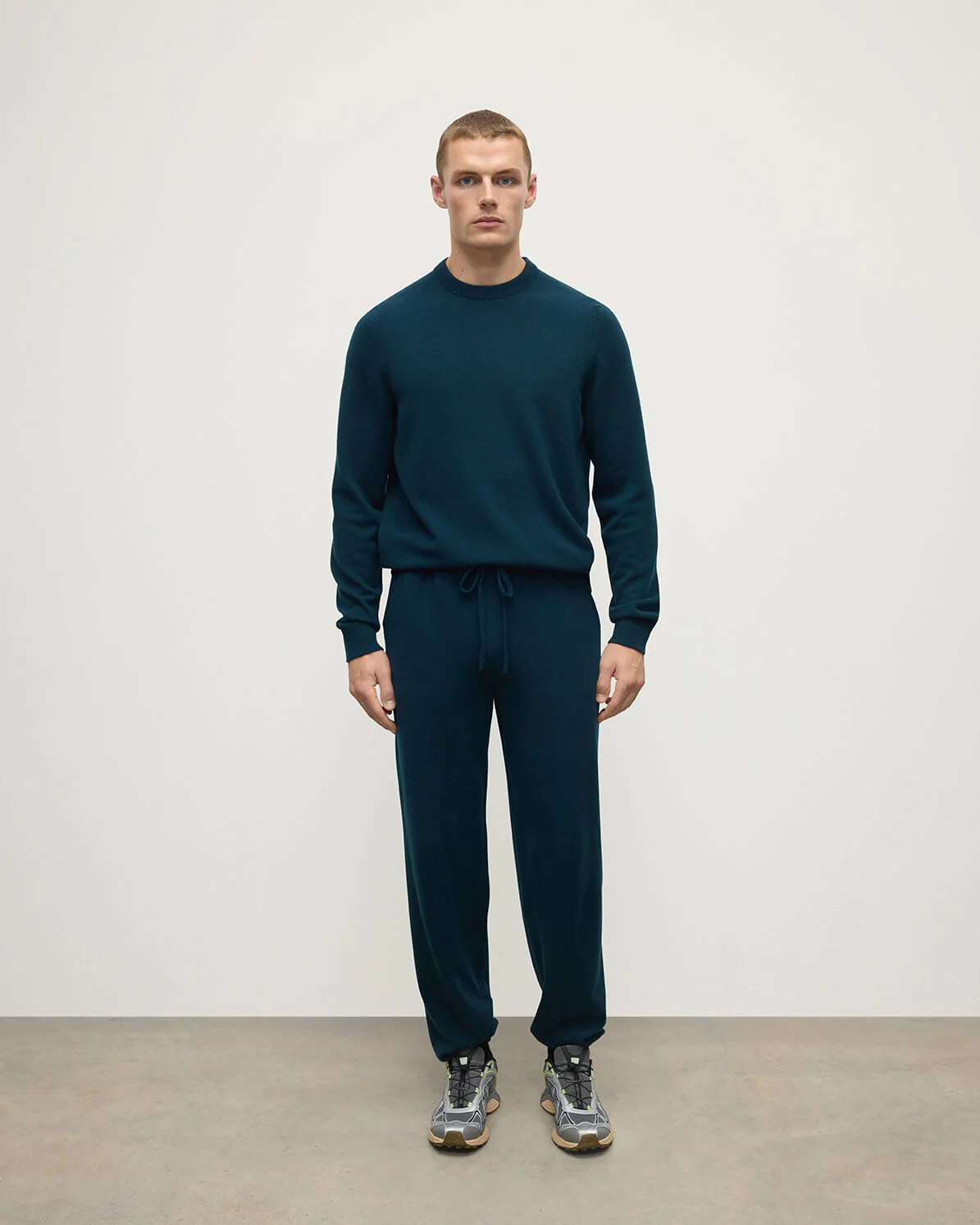 Kirk Bottle Green Cashmere Sweatpants