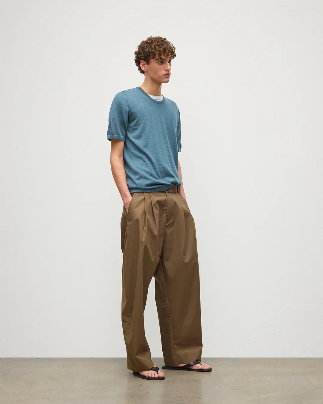 Boyd Blue Superfine Cashmere T-Shirt - Image 3
