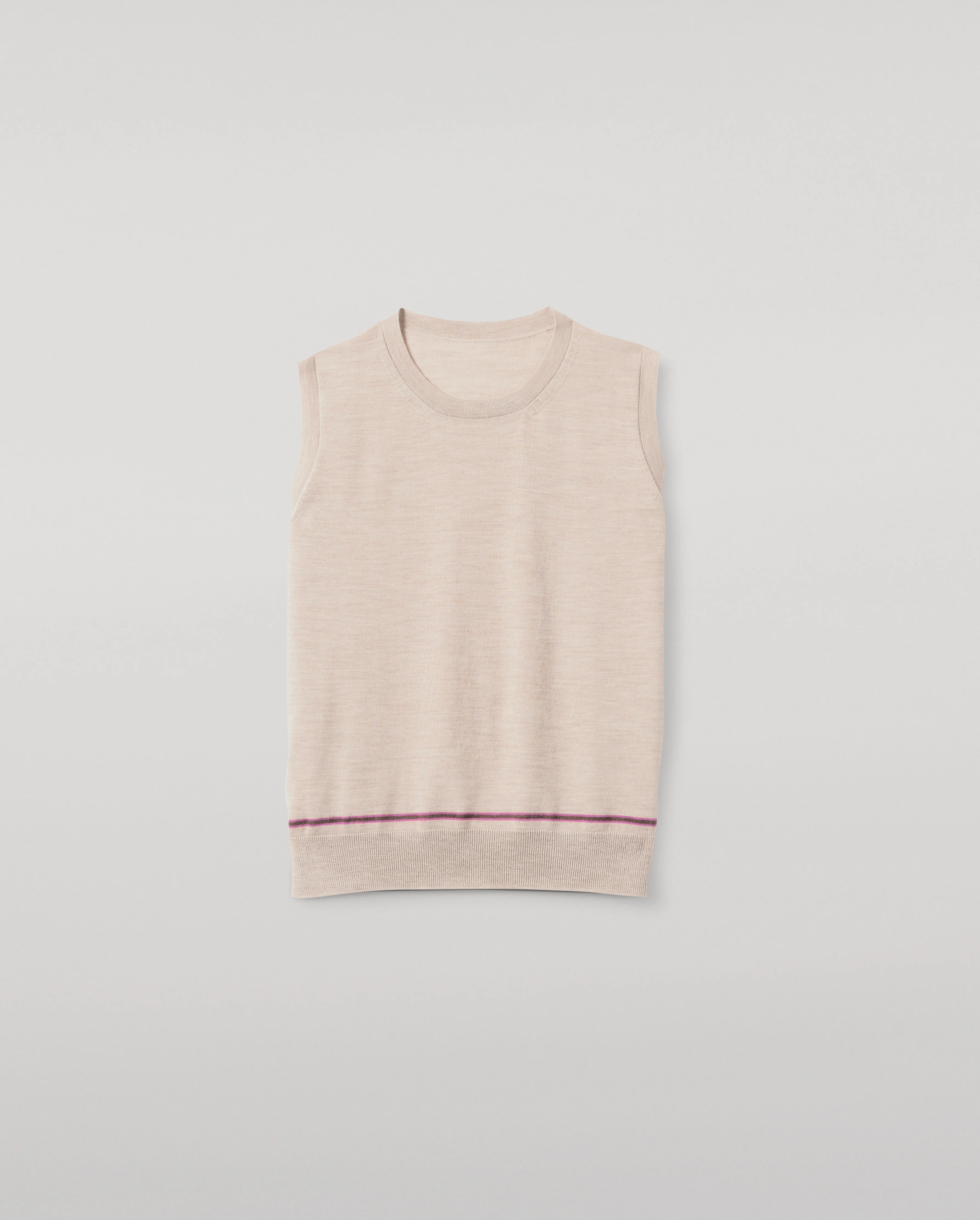 Brae Natural Merino Sleeveless Tank - Image 2
