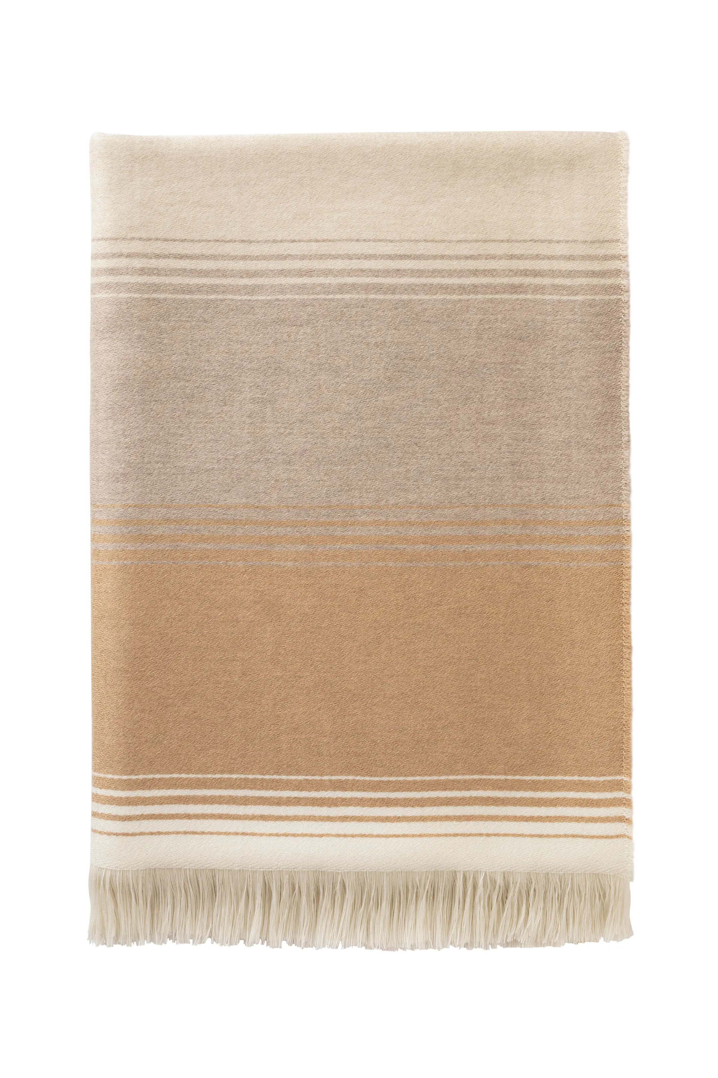 Diffused Stripe Merino Wool Pink Throw - Image 5