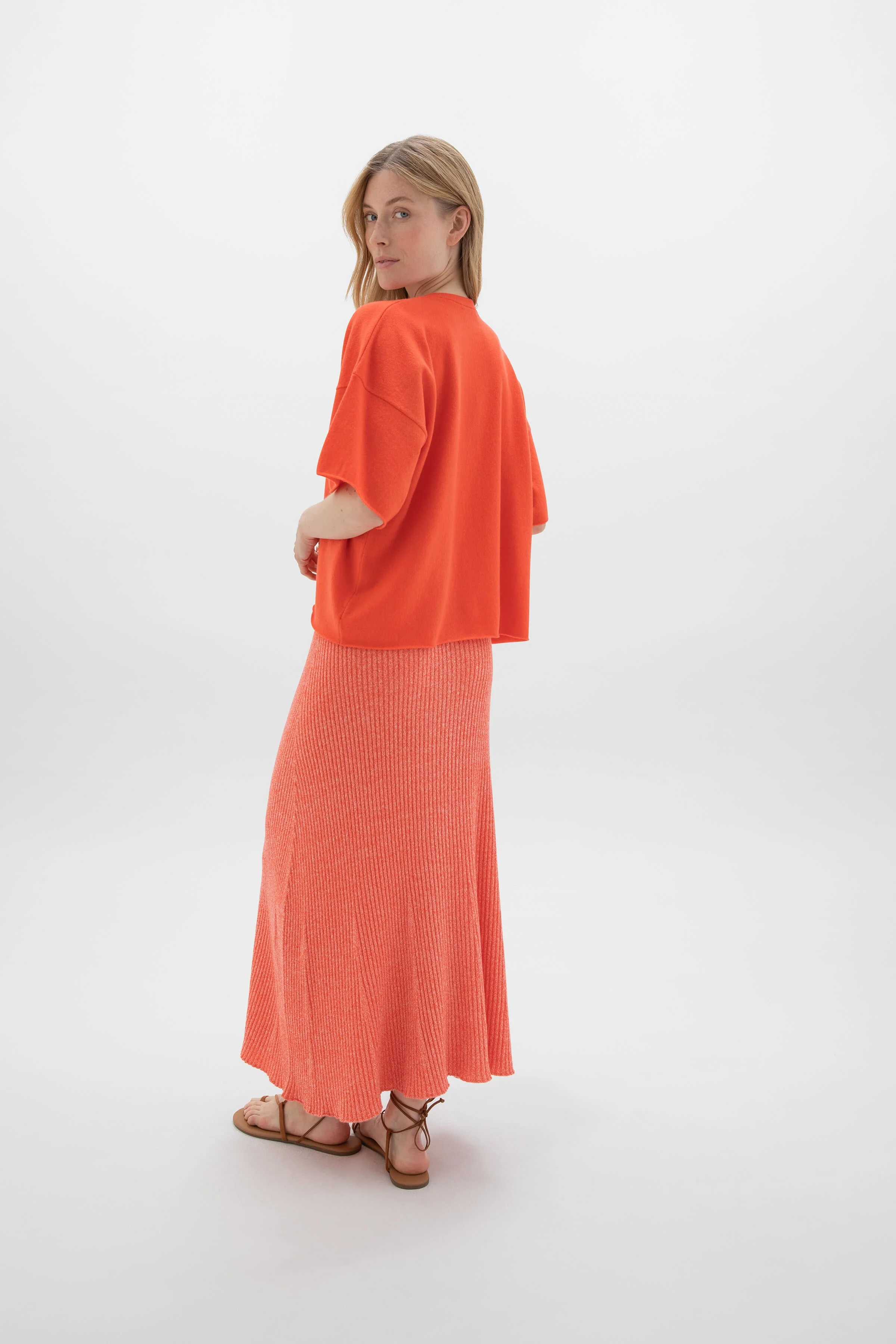 Orange Cashmere T-Shirt - Image 5