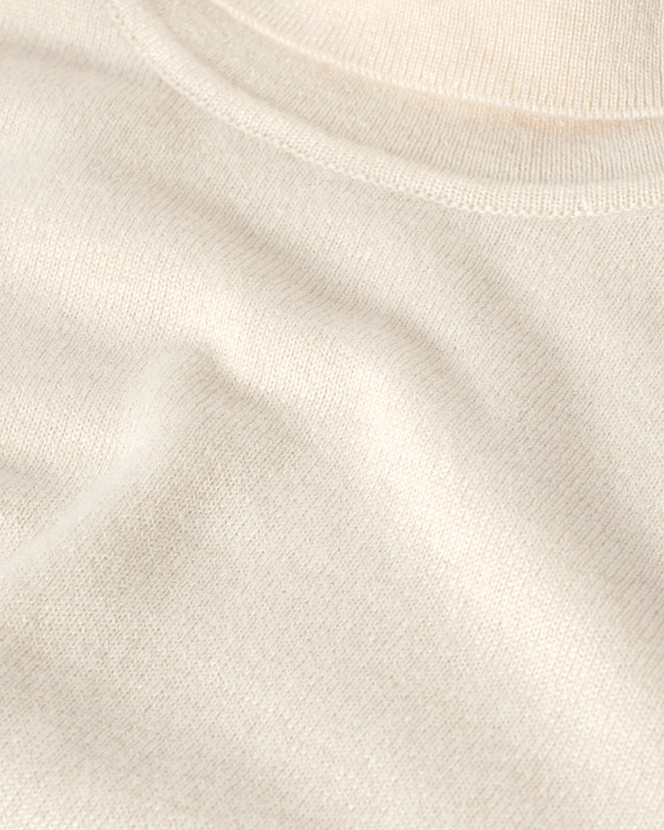 Classic Cashmere Cream Roll Neck Jumper - Image 6