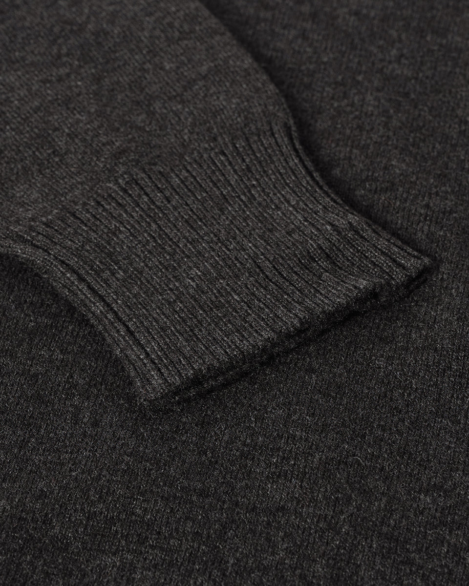 Relaxed Milano Stitch Charcoal Jumper - Image 6