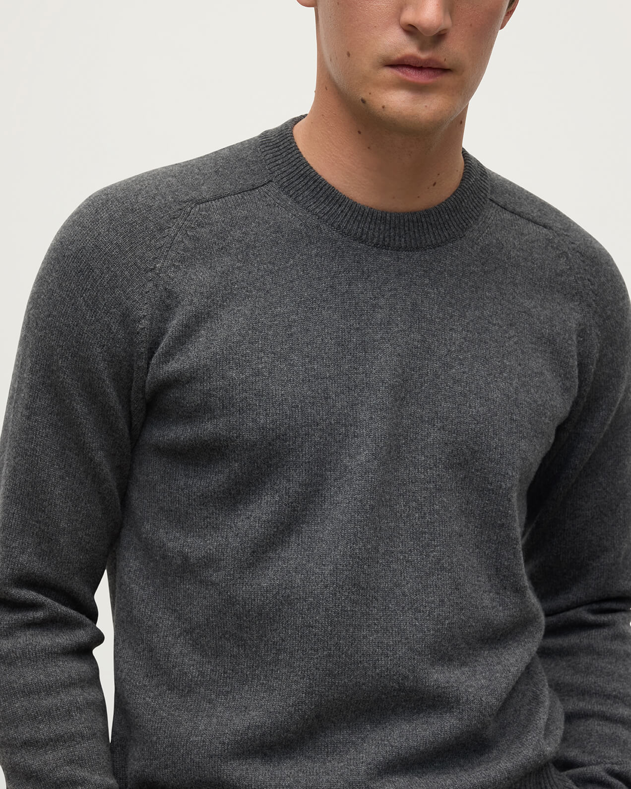 Superfine Merino Relaxed Dark Grey Jumper - Image 5