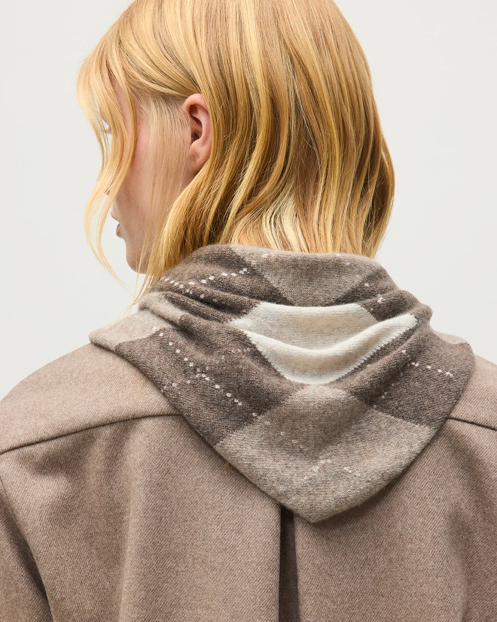 Clan Brown Argyle Cashmere Bandana - Image 2