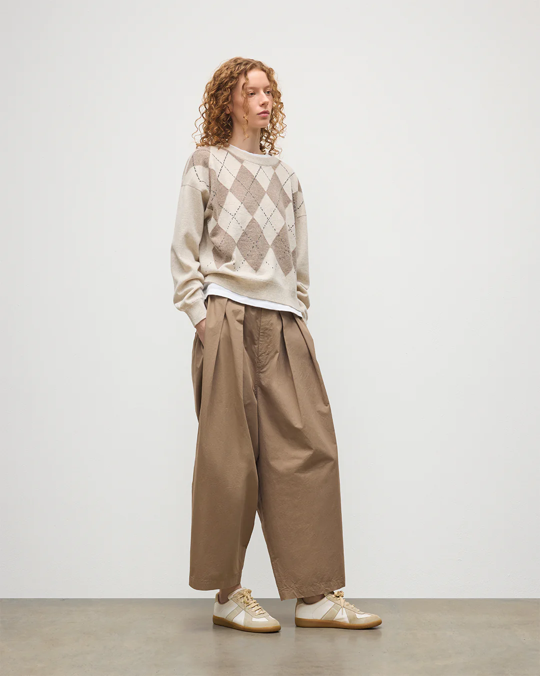 Clan Natural Argyle Cashmere Jumper - Image 3