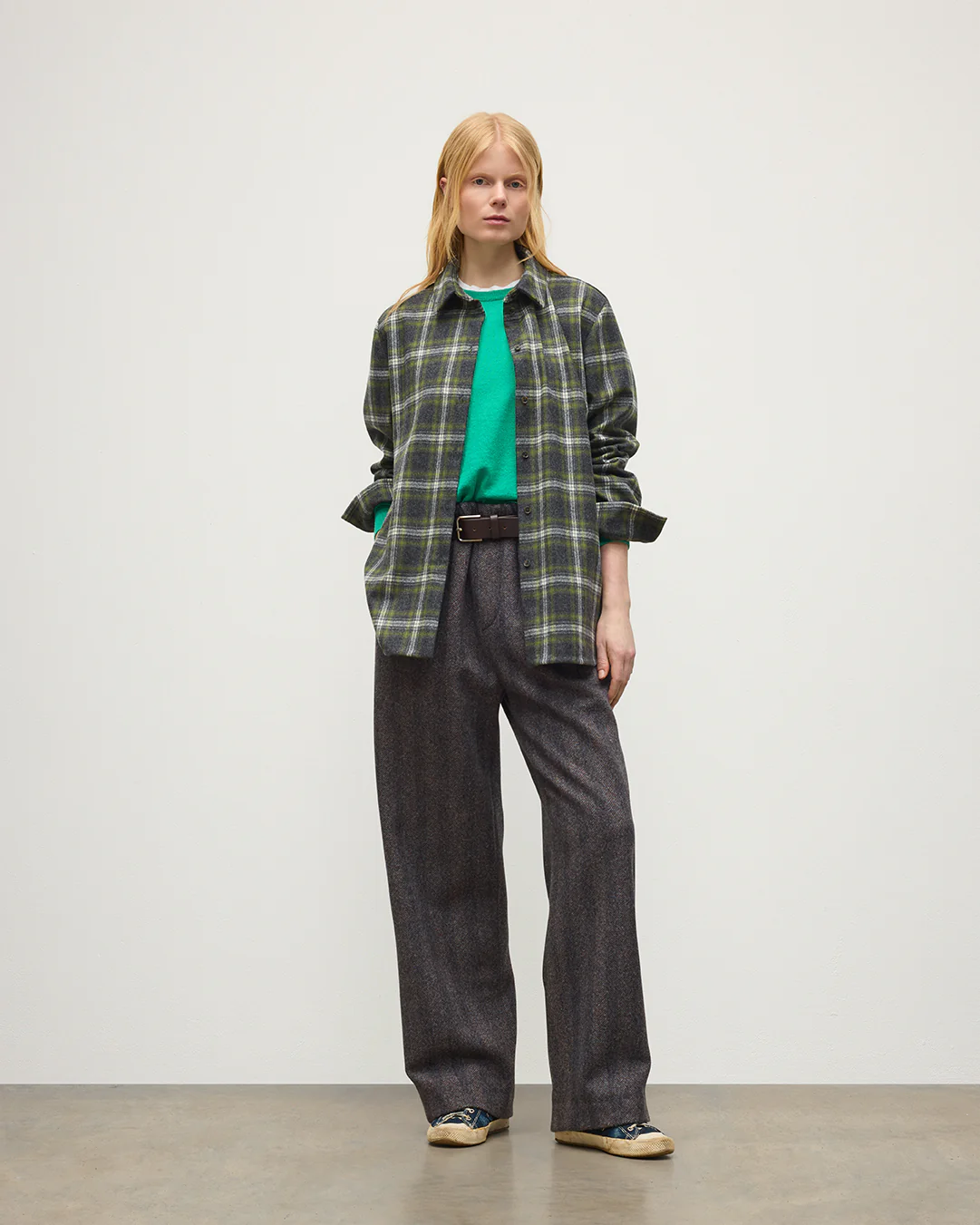 Clanlass Green Plaid Overshirt