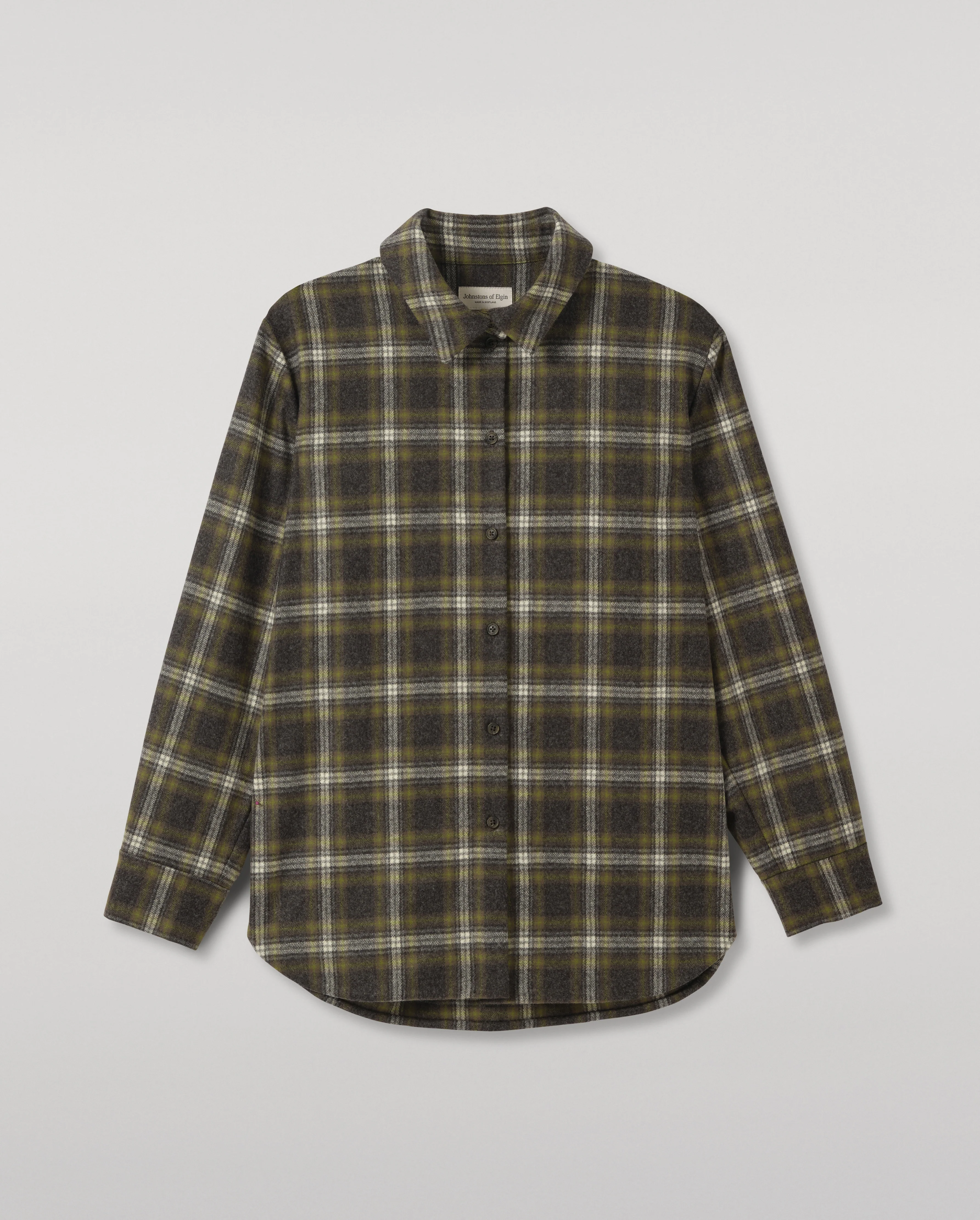 Clanlass Green Plaid Overshirt - Image 2