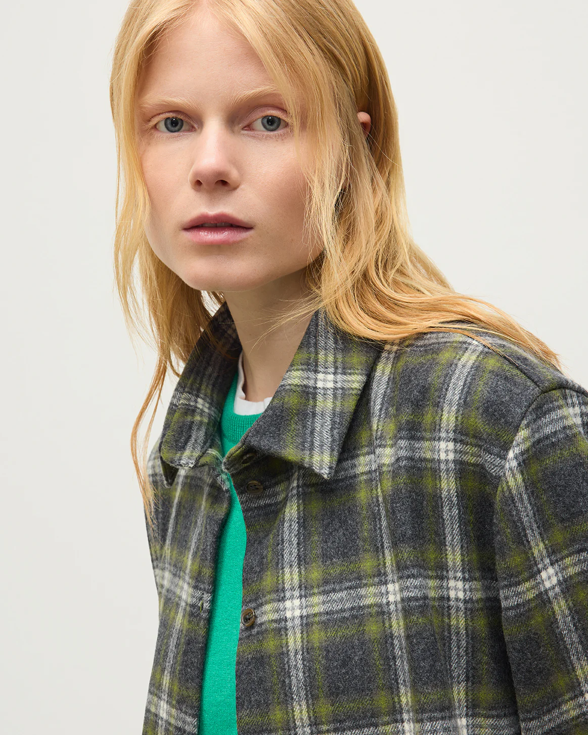 Clanlass Green Plaid Overshirt - Image 6