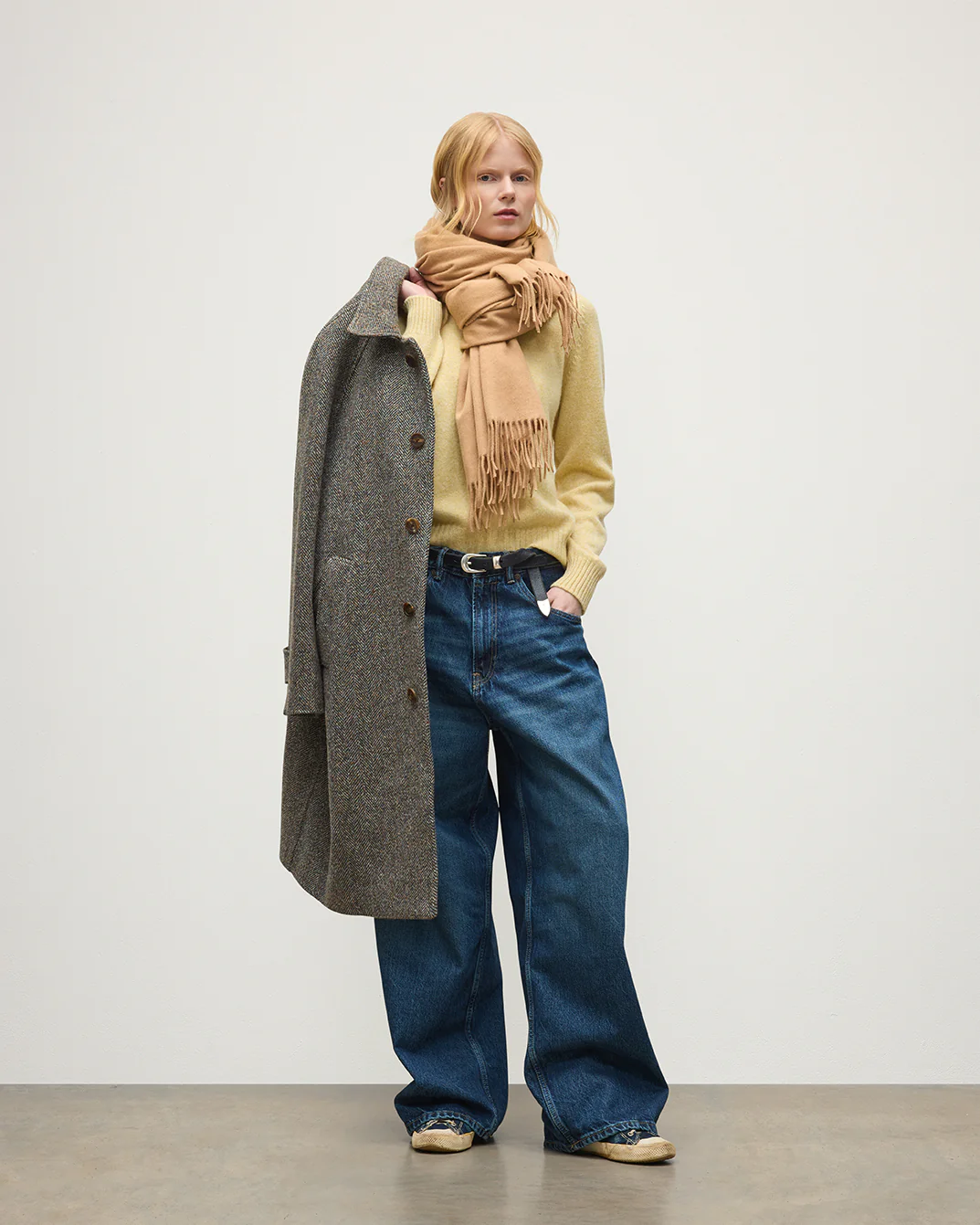 Camel Cashmere Stole - Image 3