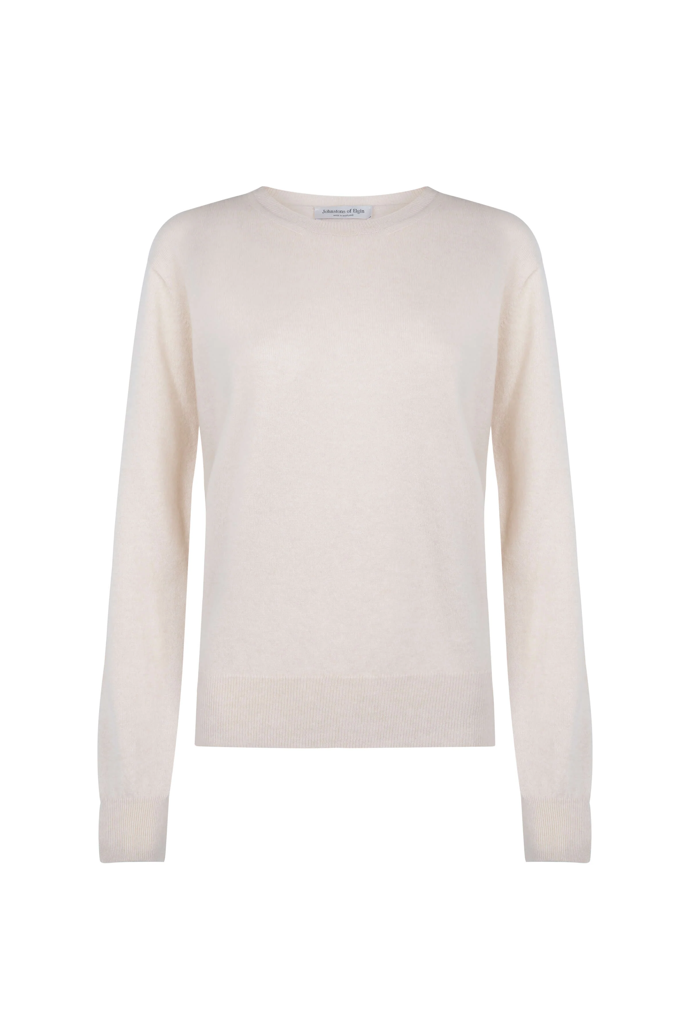 Cream Cashmere Round Neck Jumper - Image 2