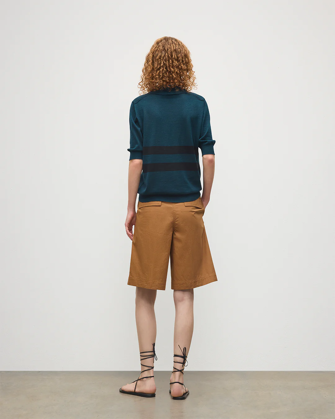 Coira Green & Black Superfine Cashmere Polo Shirt - Image 4