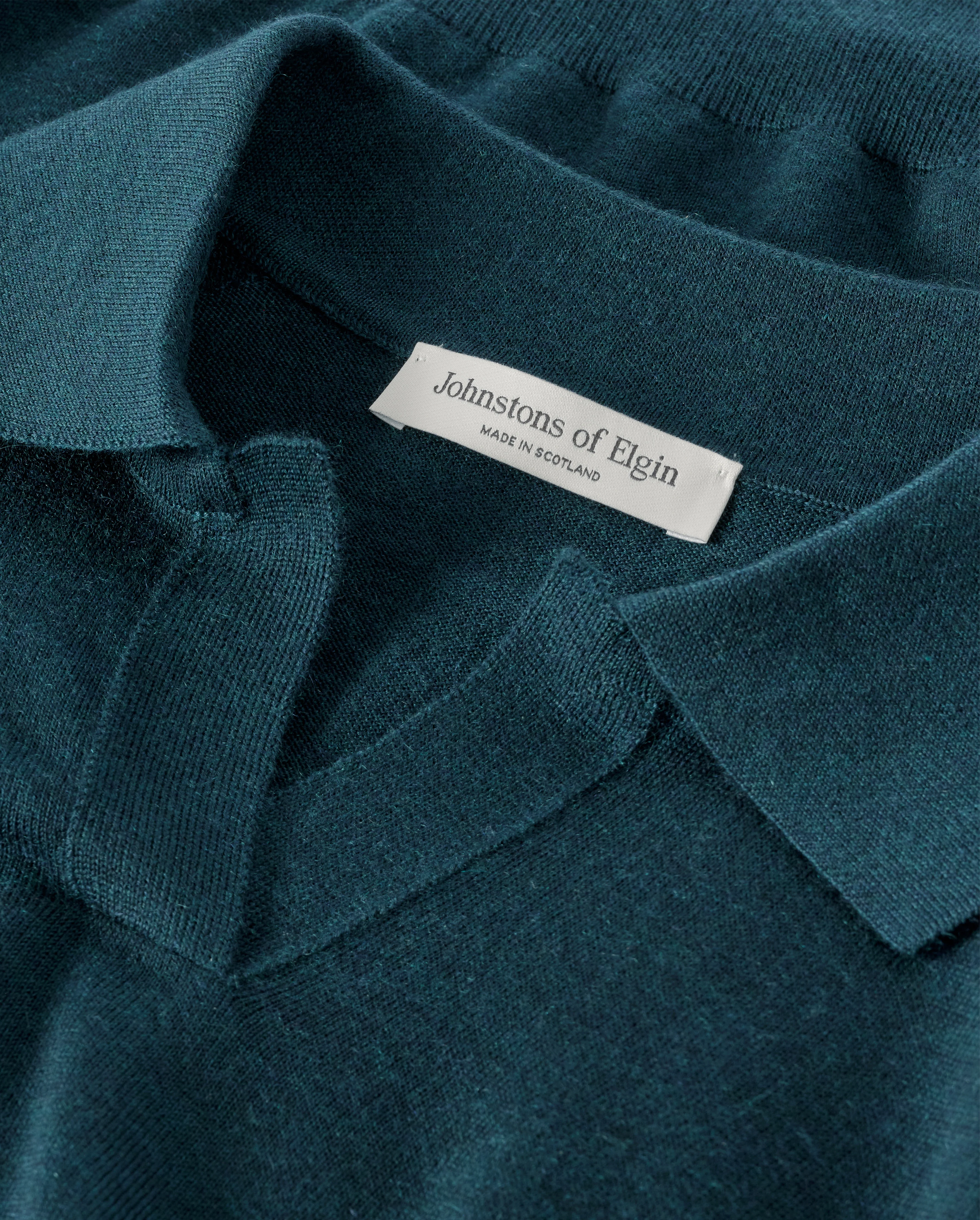 Coira Green & Black Superfine Cashmere Polo Shirt - Image 7