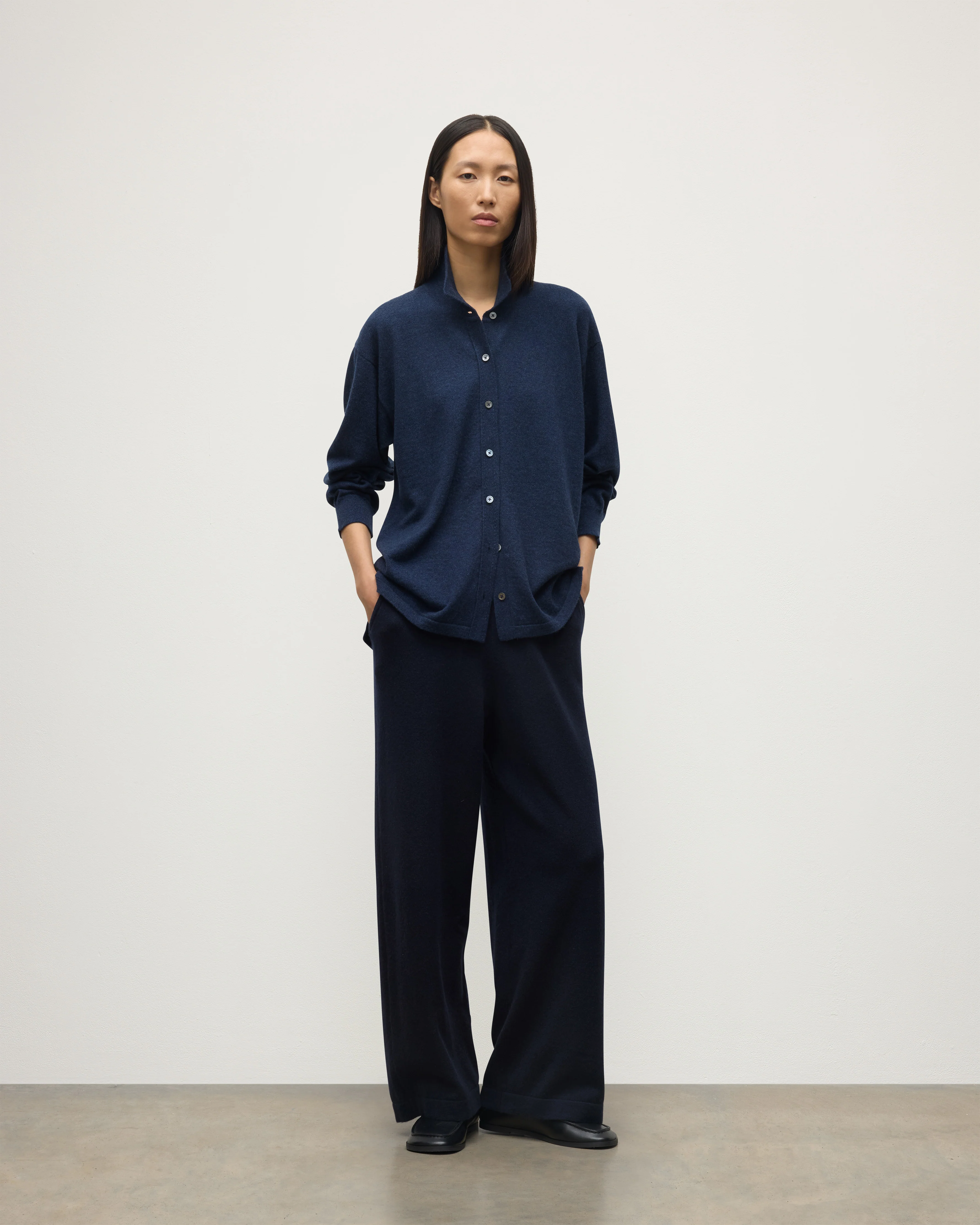 Coll Dark Navy Cashmere Trouser