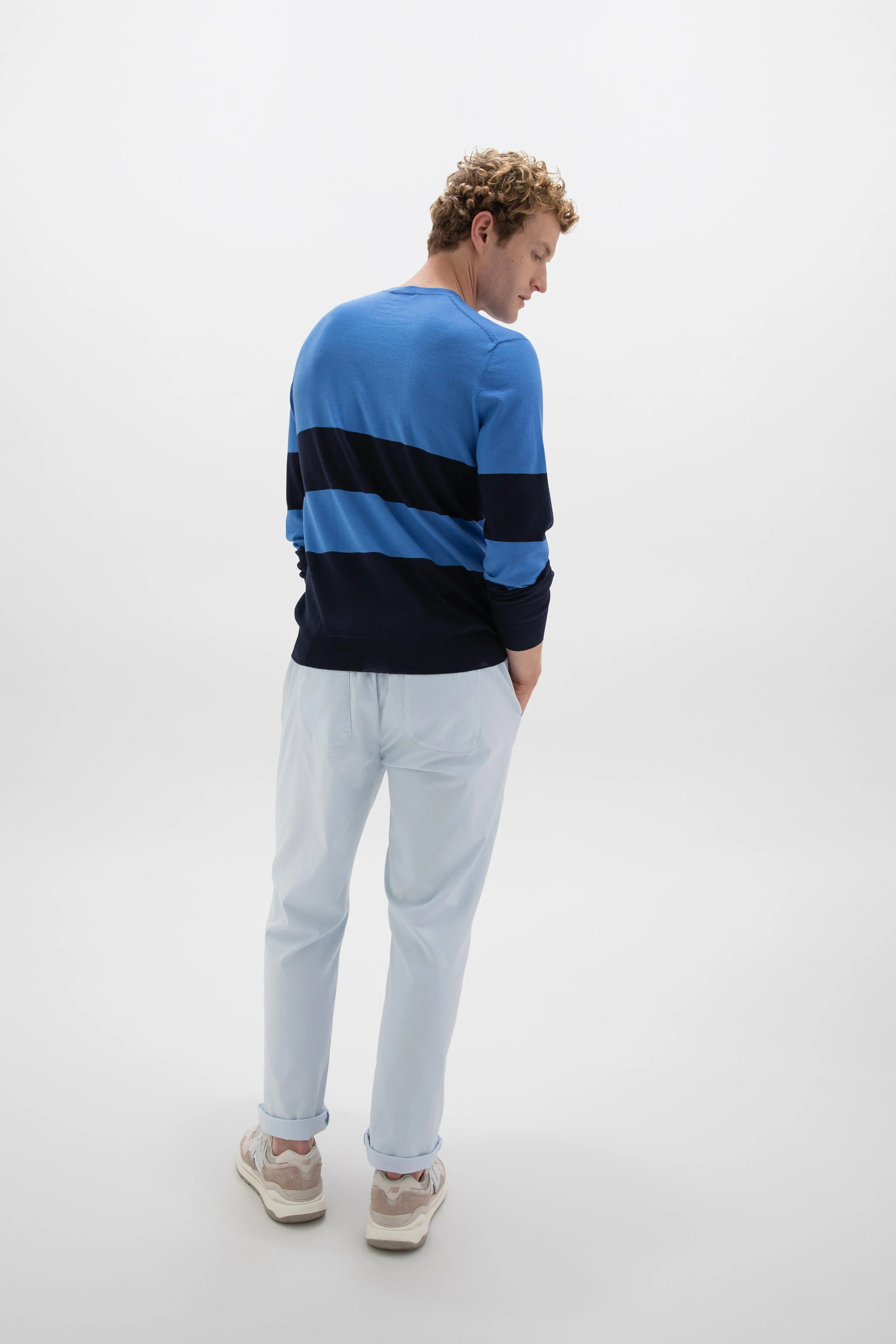 Colour Block Merino Jumper - Image 5