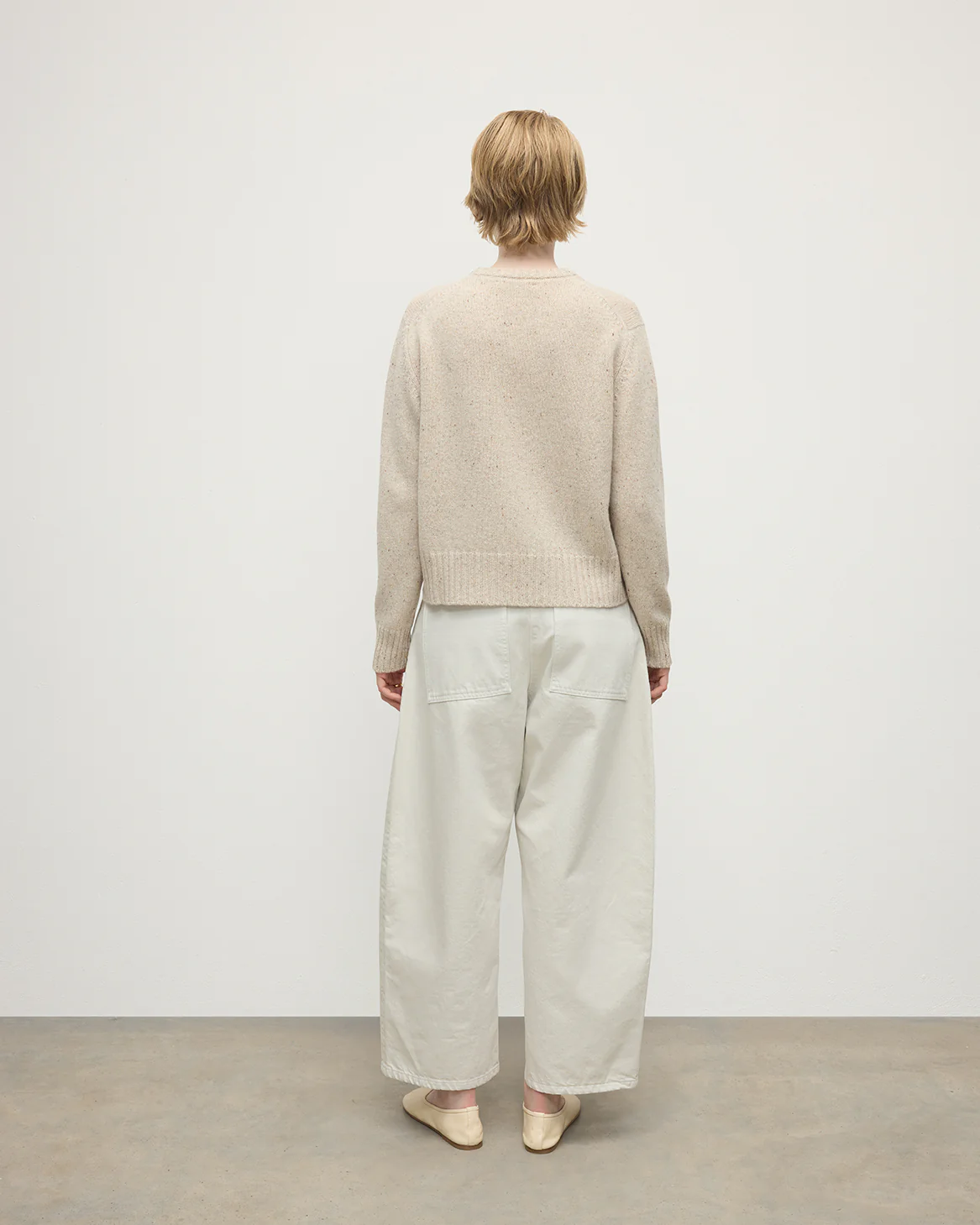 Donegal Cashmere Cream Jumper - Image 4