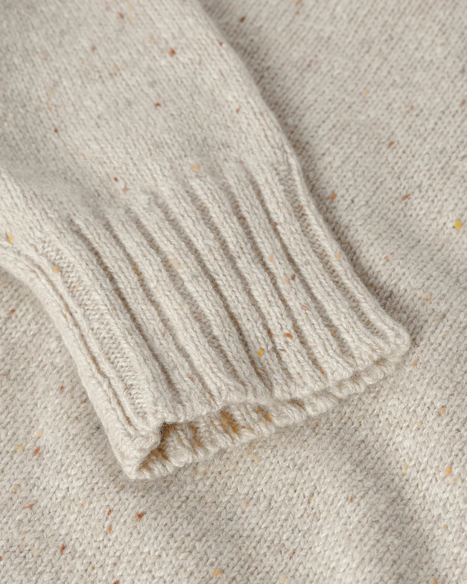 Donegal Cashmere Cream Jumper - Image 6