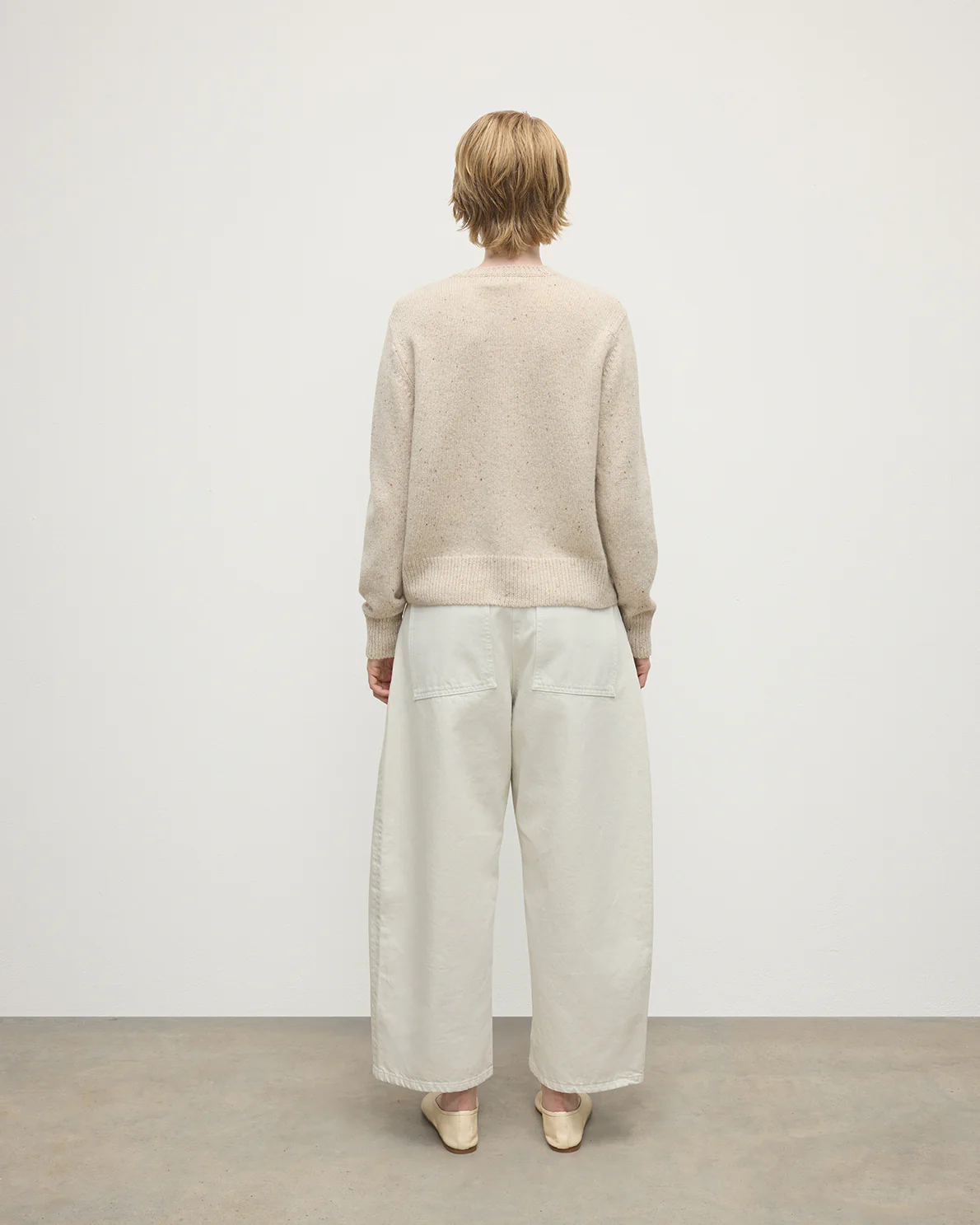 Donegal Cashmere Cream Cardigan - Image 4