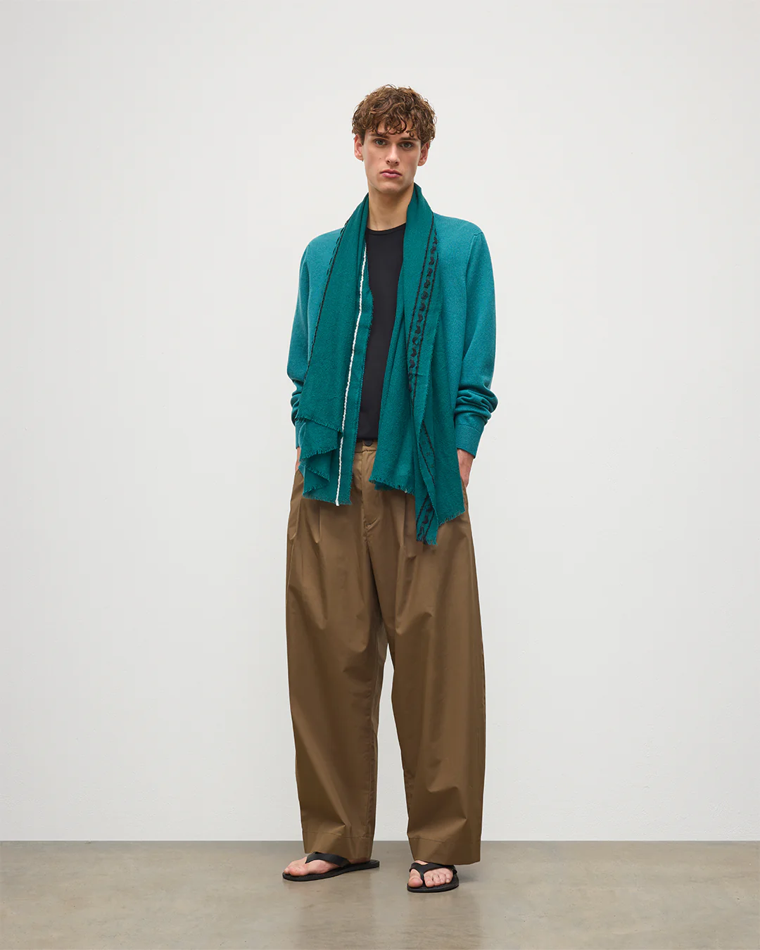 Cyrus Float Edge Green Scarf - Image 3