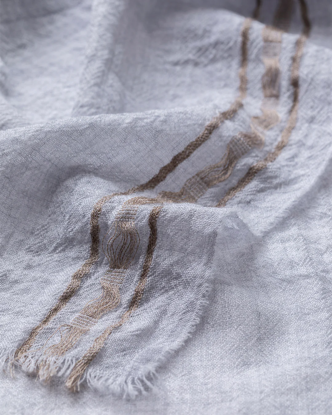 Cyrus Float Edge Grey Scarf - Image 2